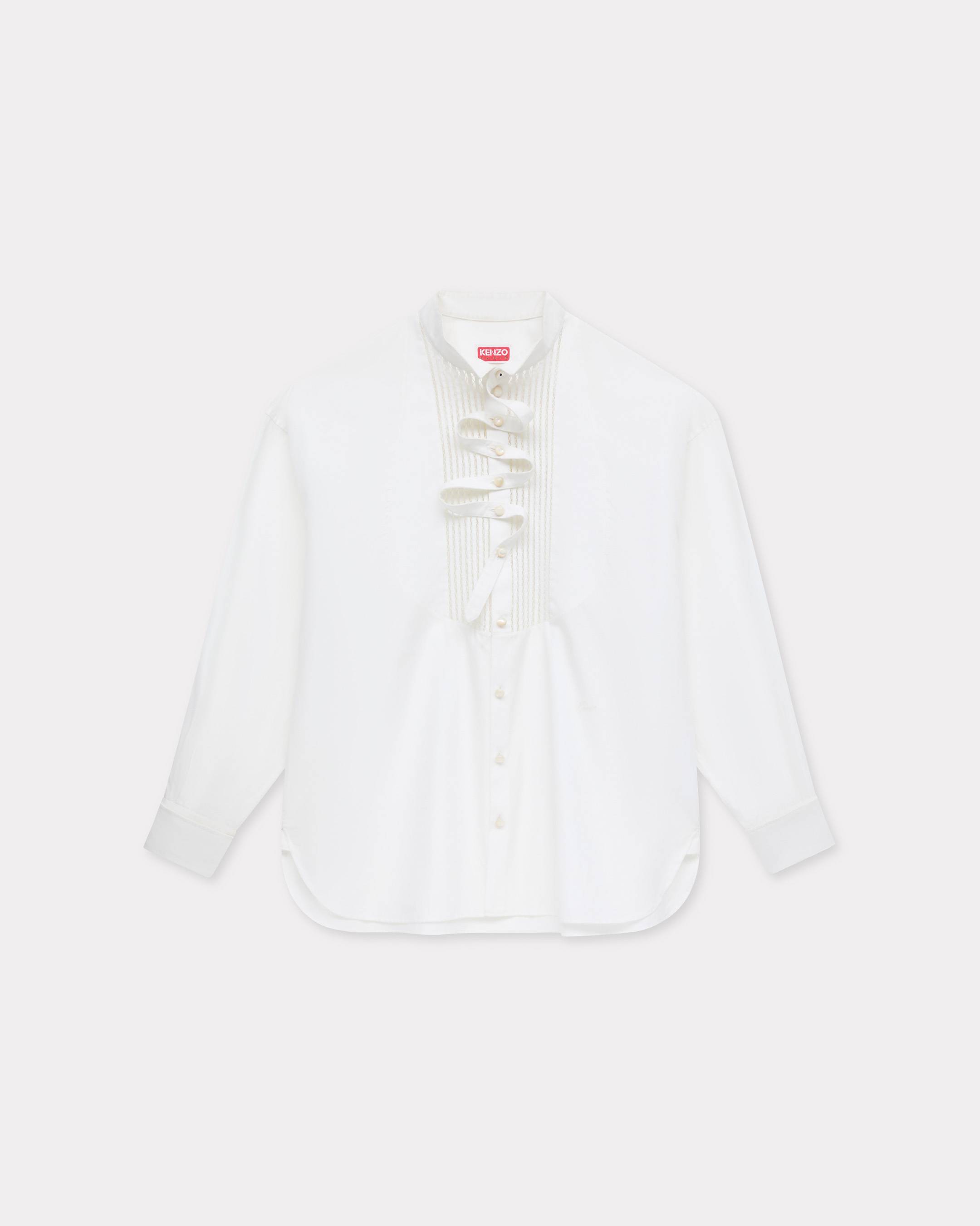 Kenzo Chemise Oversize En Popeline De Coton Femme Blanc - Taille 34