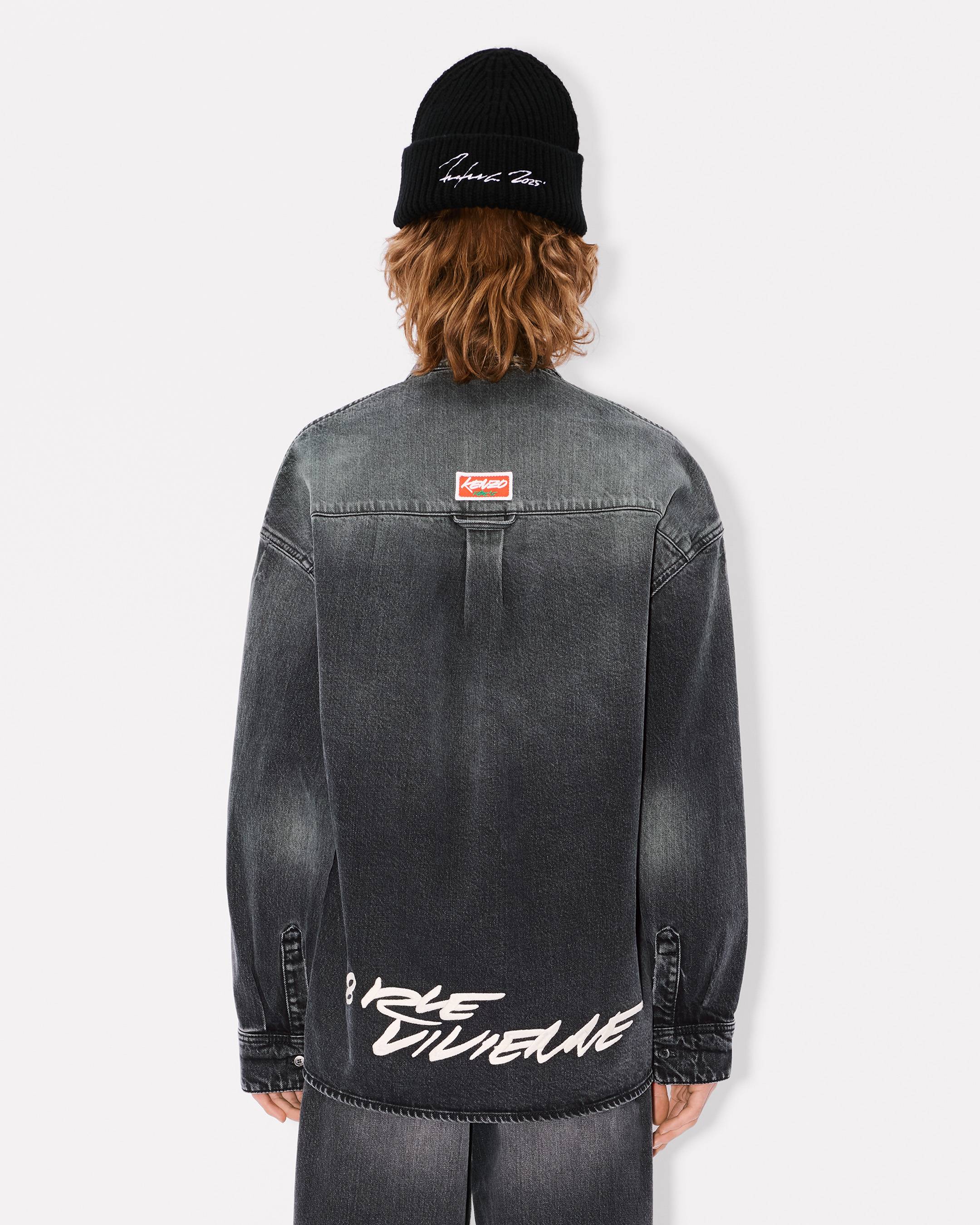 'Kenzo x Futura 2000' embroidered workwear shirt in Japanese denim