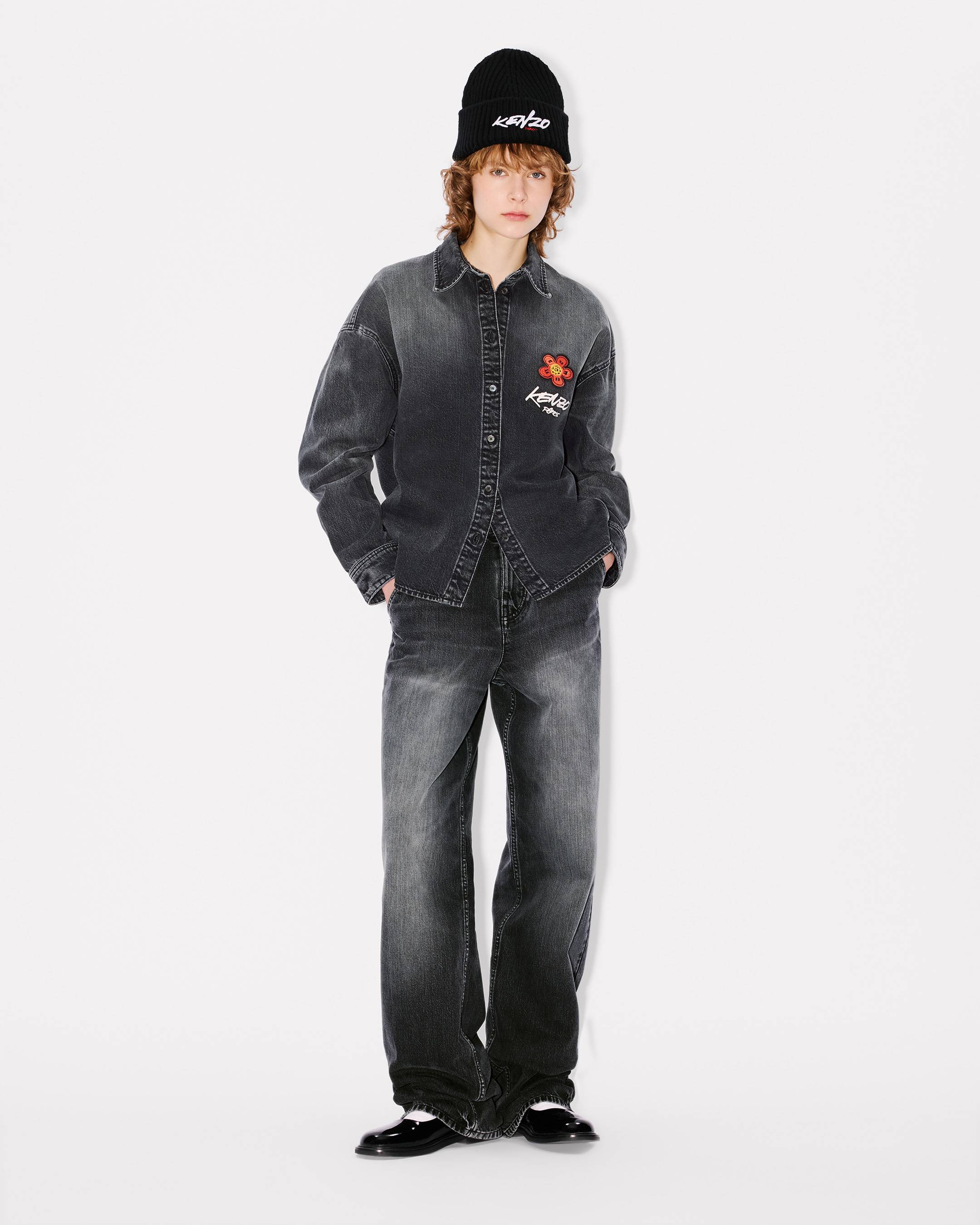 Kenzo x Futura 2000' embroidered workwear shirt in Japanese