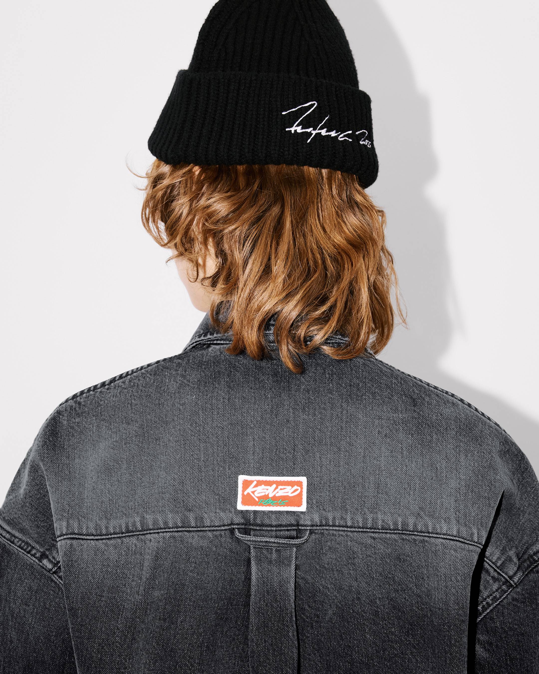 'Kenzo x Futura 2000' embroidered workwear shirt in Japanese denim