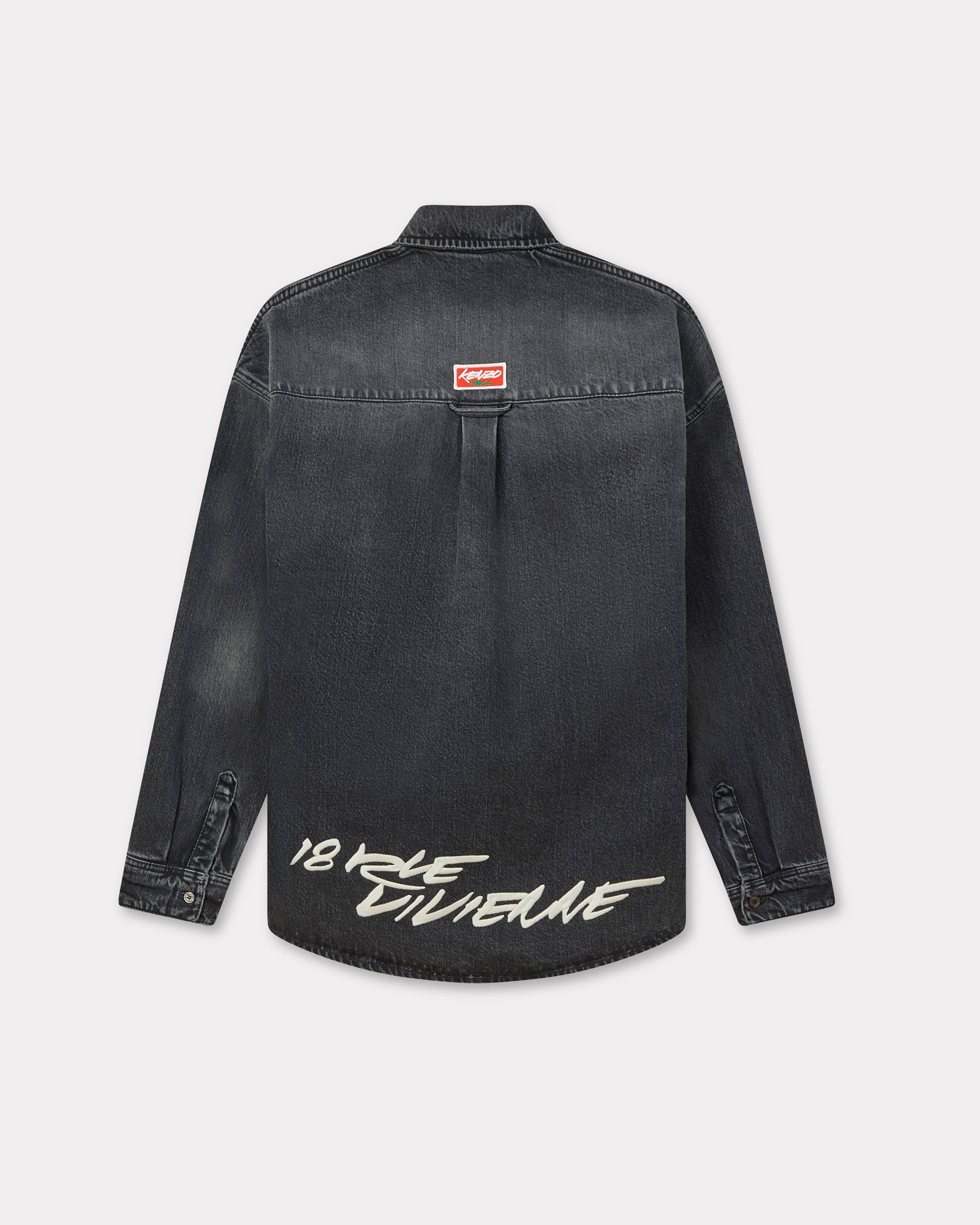 'Kenzo x Futura 2000' embroidered workwear shirt in Japanese denim
