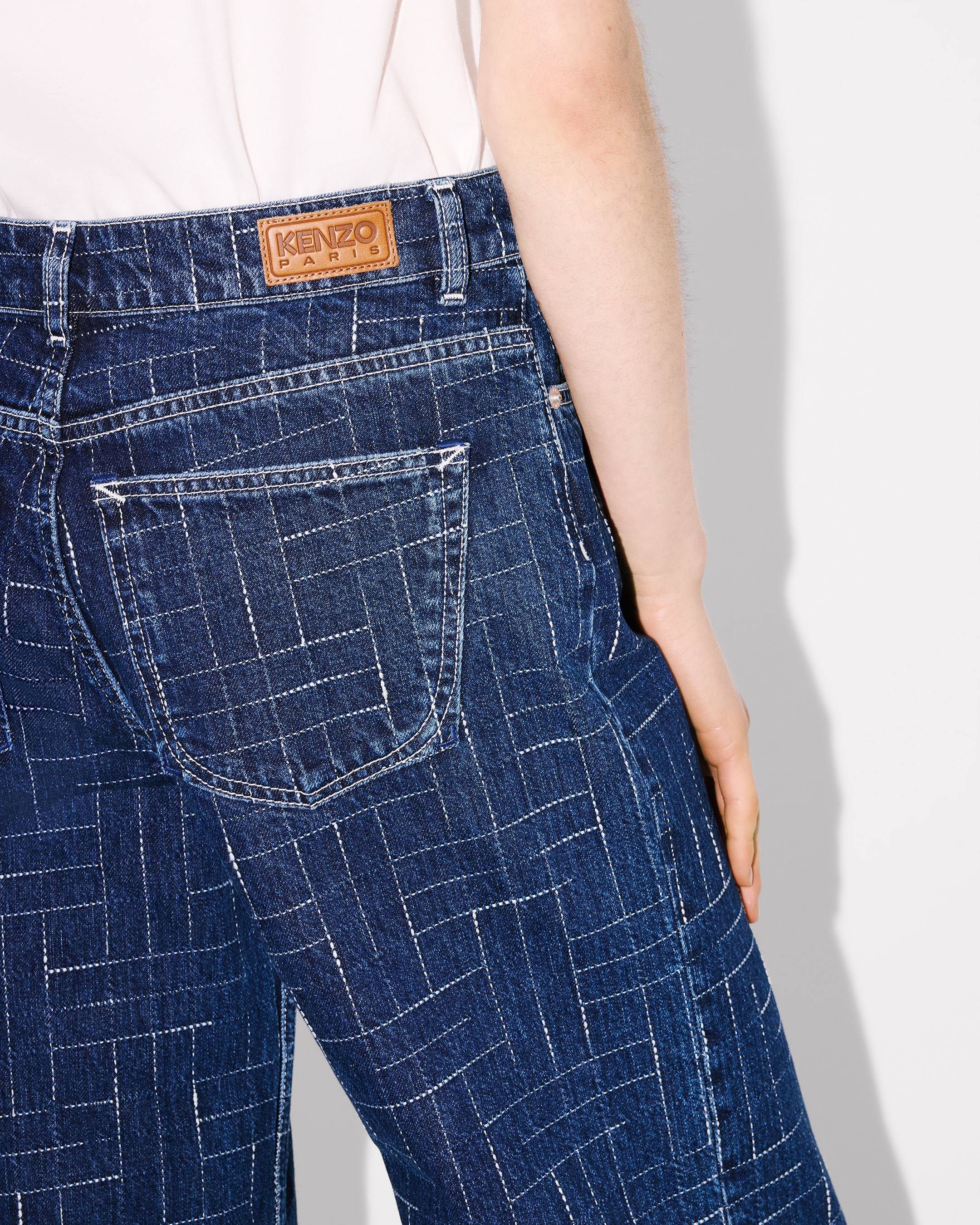 'KENZO Weave' AYAME wide pants in japanese denim