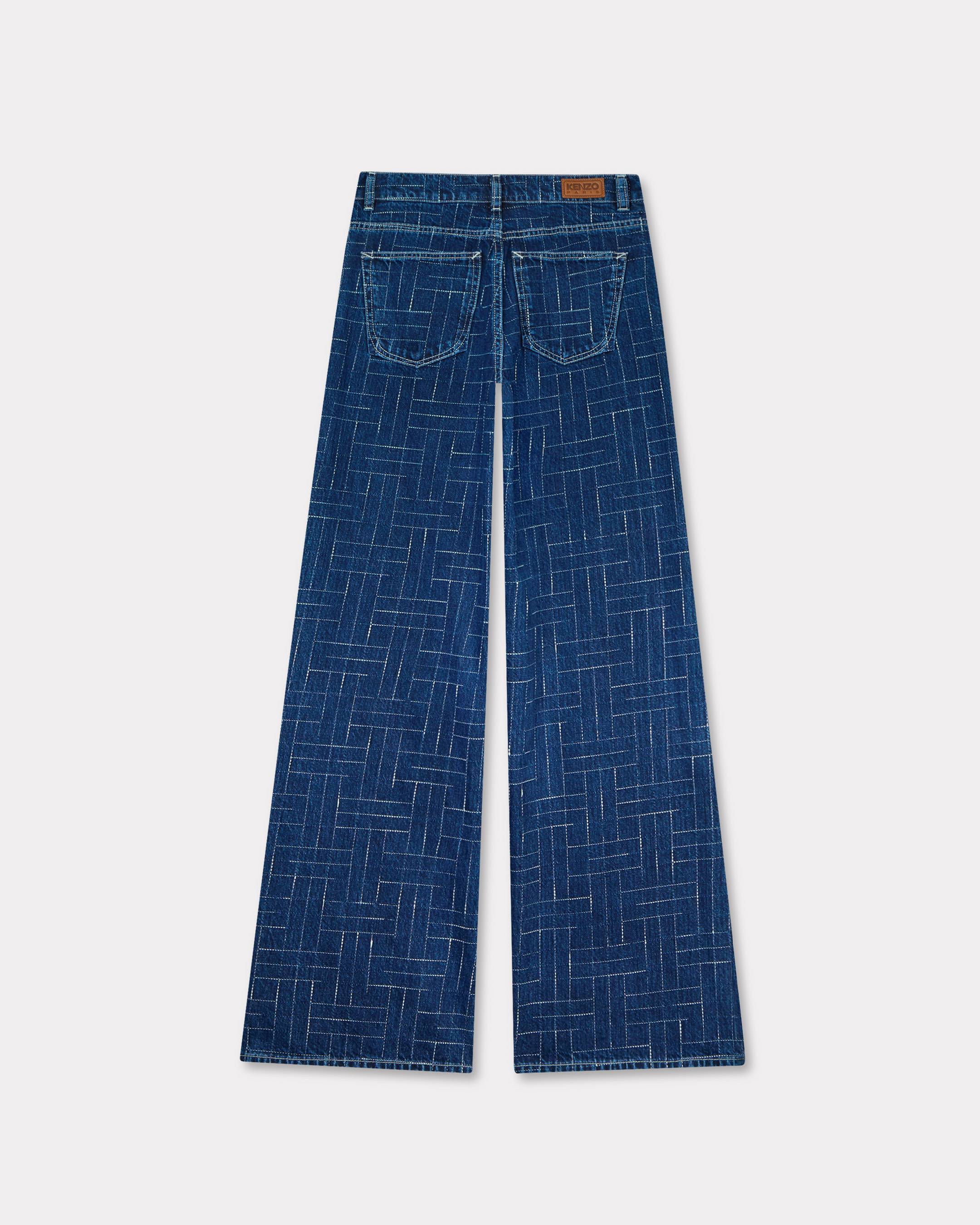'KENZO Weave' AYAME wide pants in japanese denim