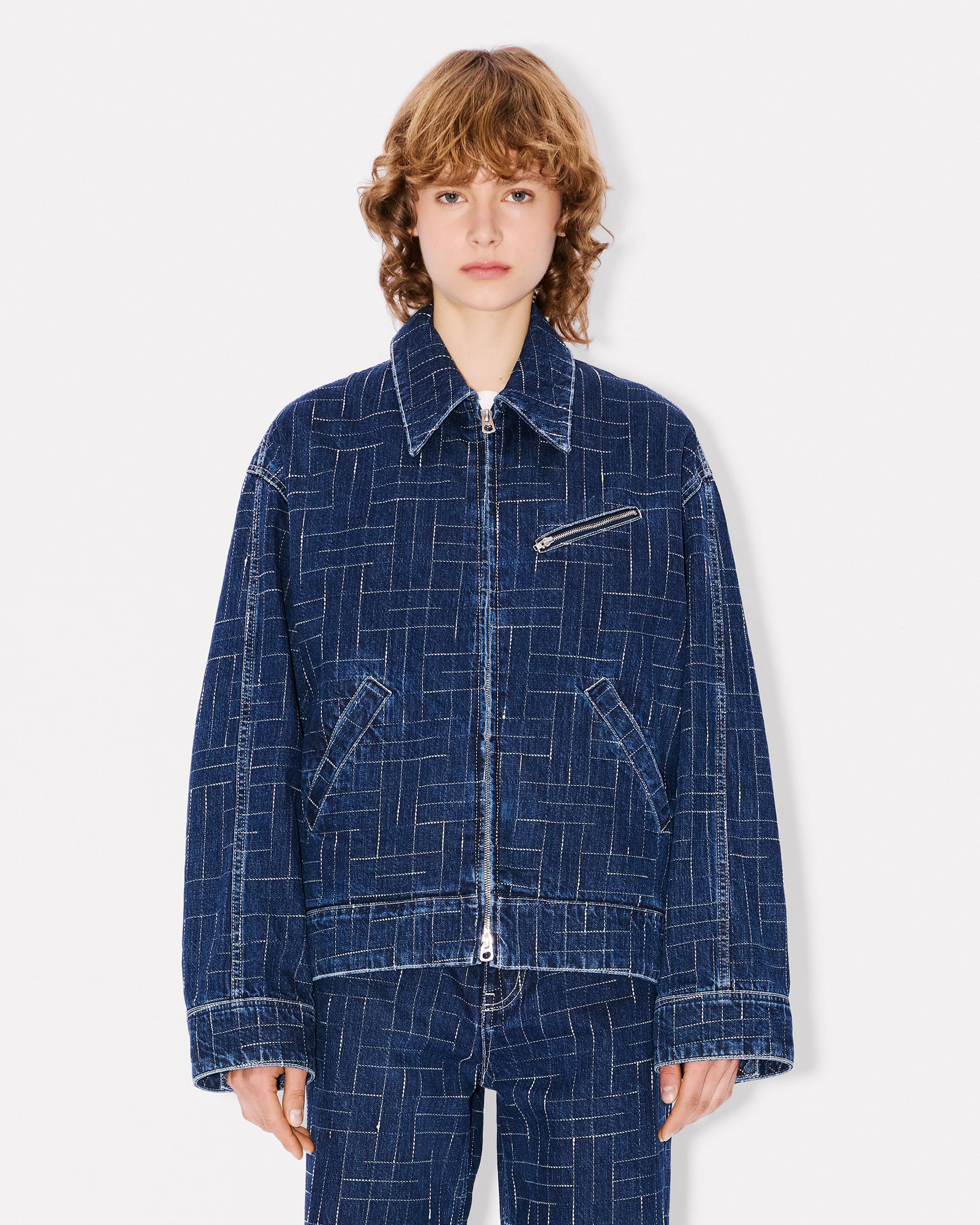 'KENZO Weave' workwear jacket in Japanese denim
