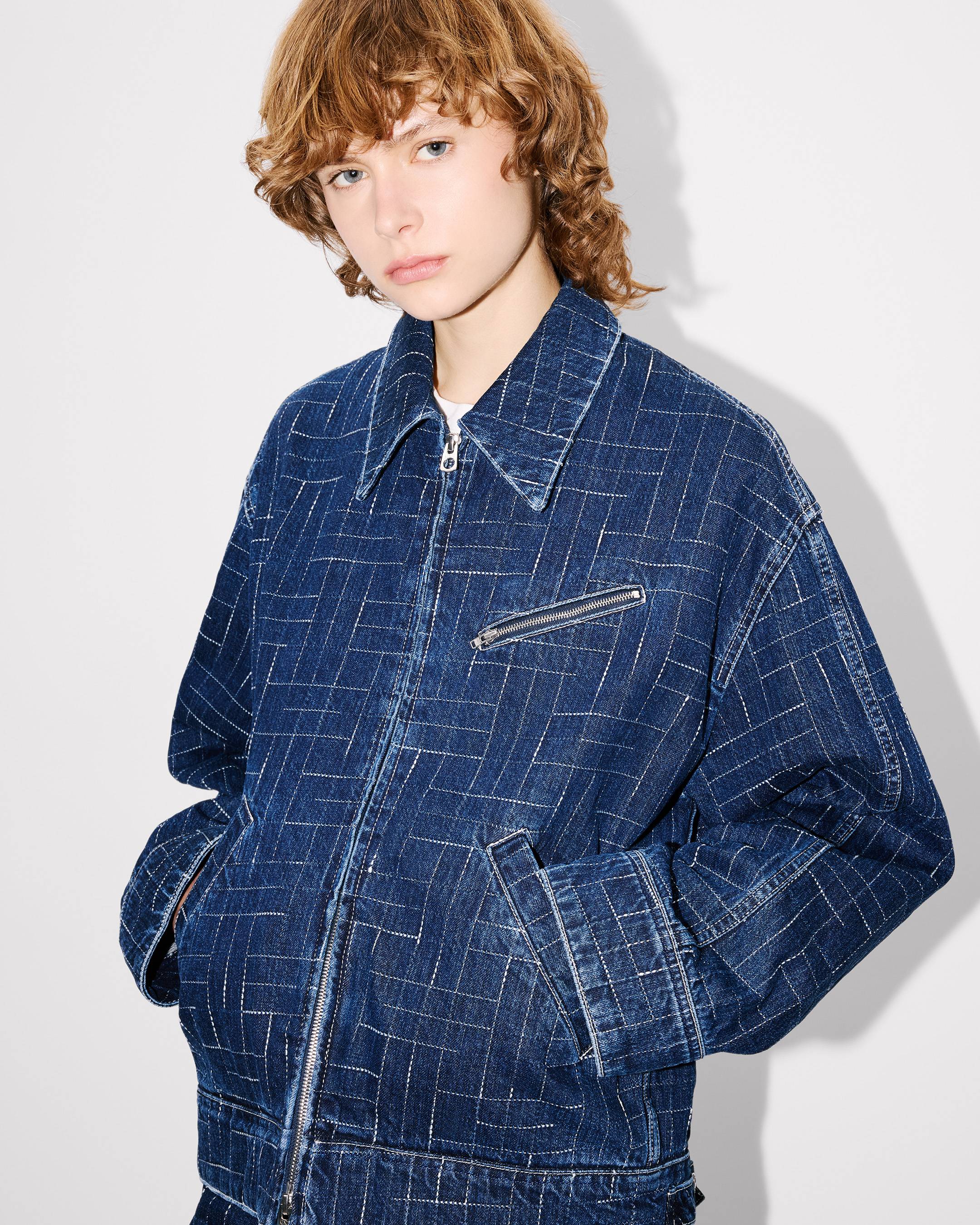 'KENZO Weave' workwear jacket Japanese denim