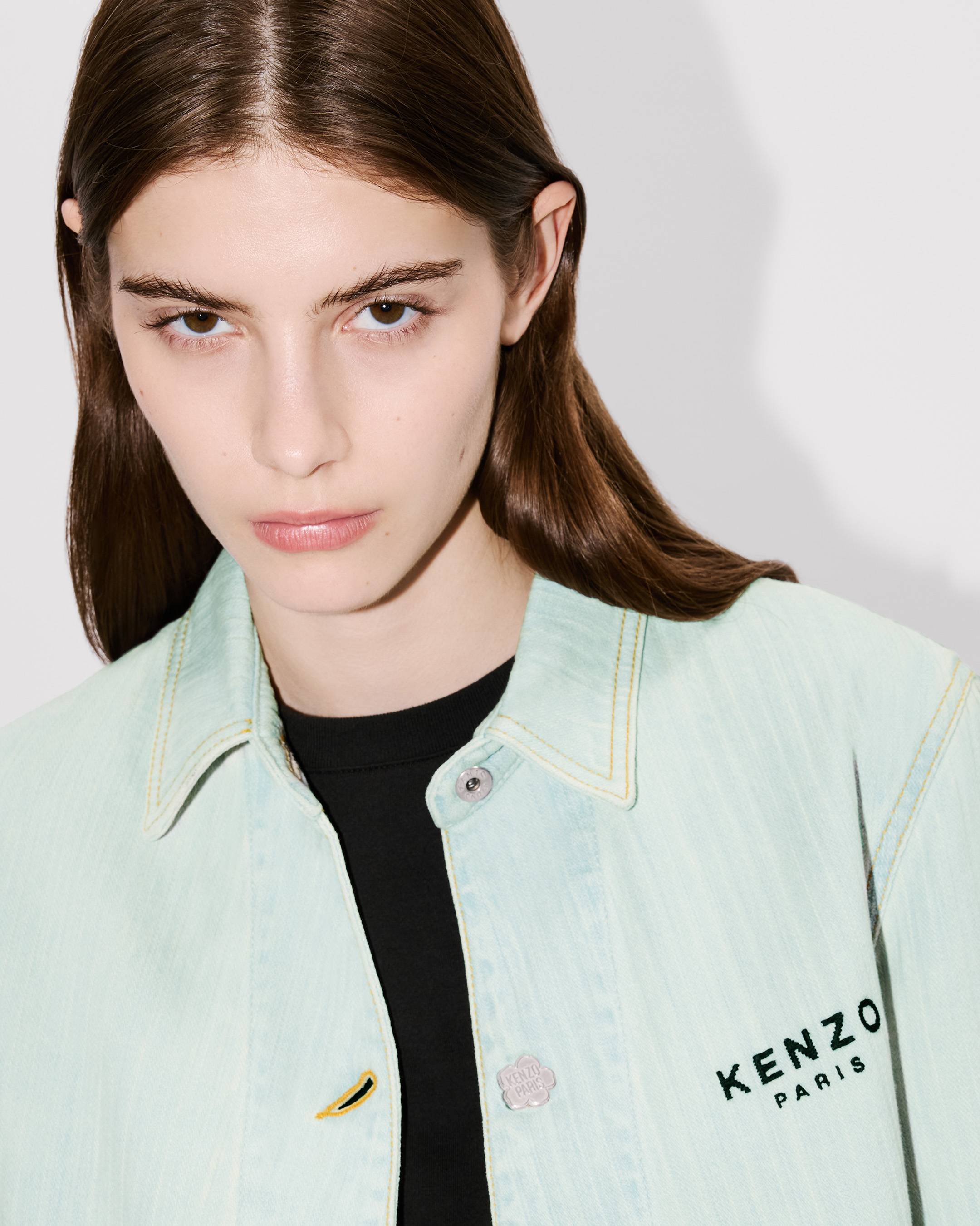 Veste workwear brodée 'Boke Flower' en denim japonais | Femme | KENZO