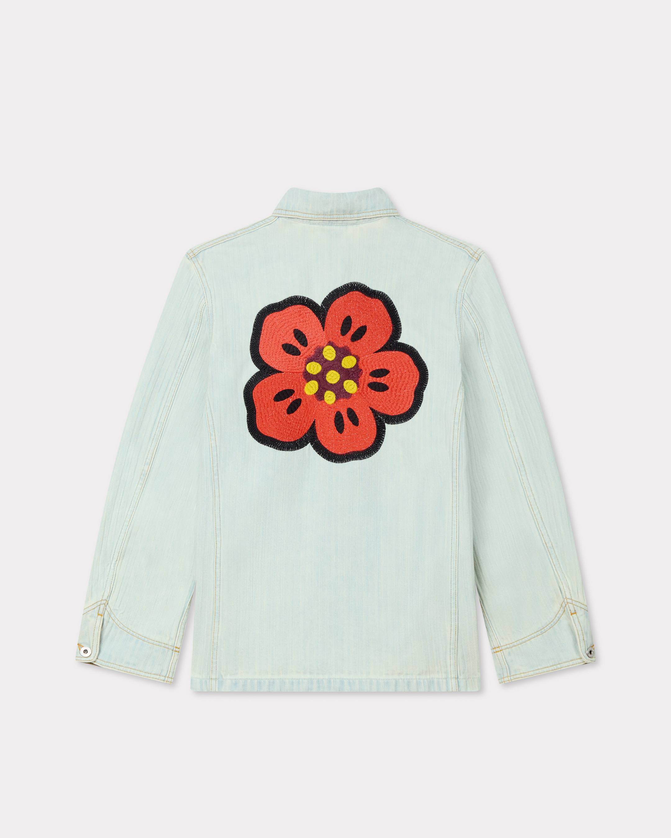Veste workwear brodée 'Boke Flower' en denim japonais | Femme | KENZO