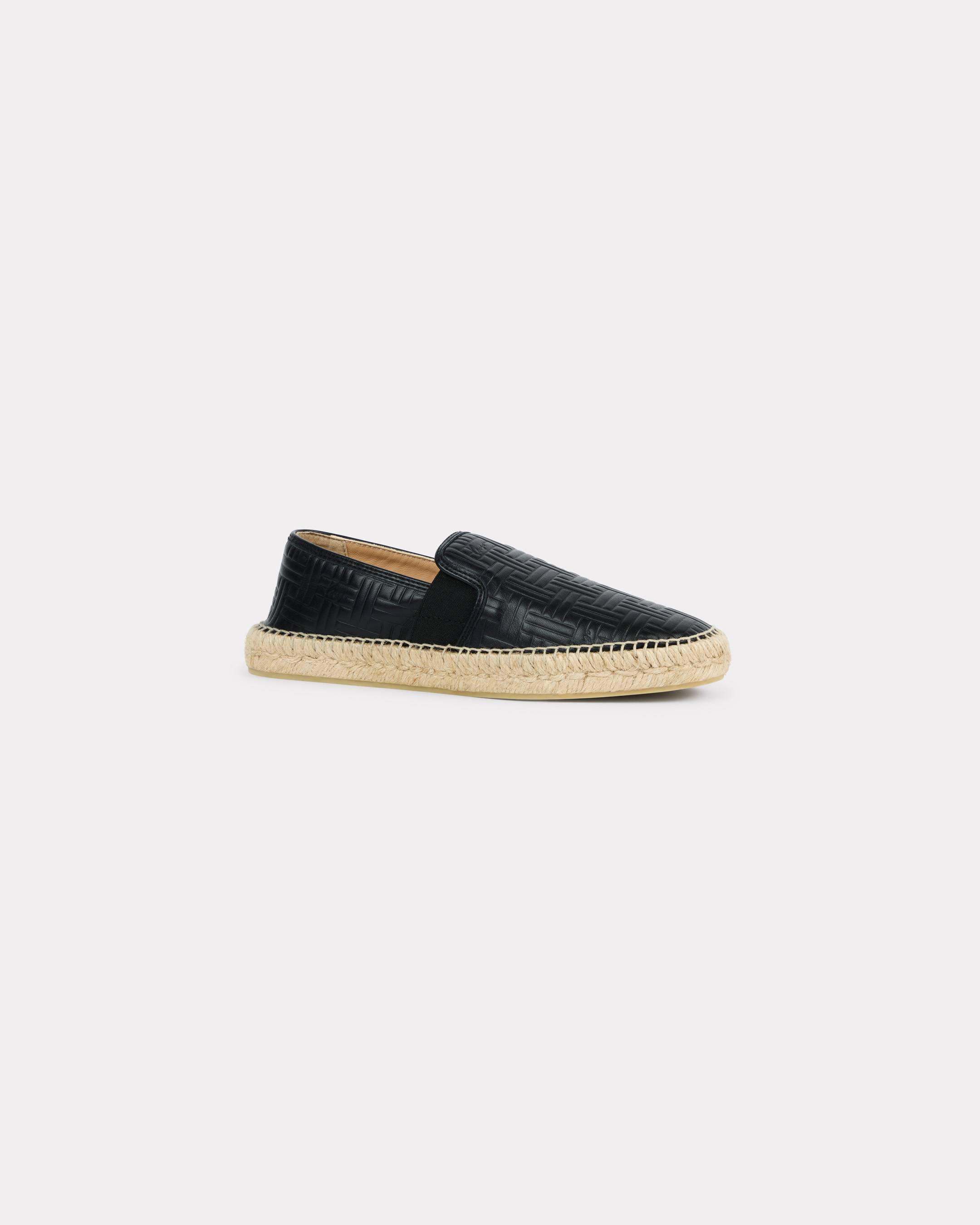 KENZO Weave' デボスド レザー エスパドリーユ | KENZO