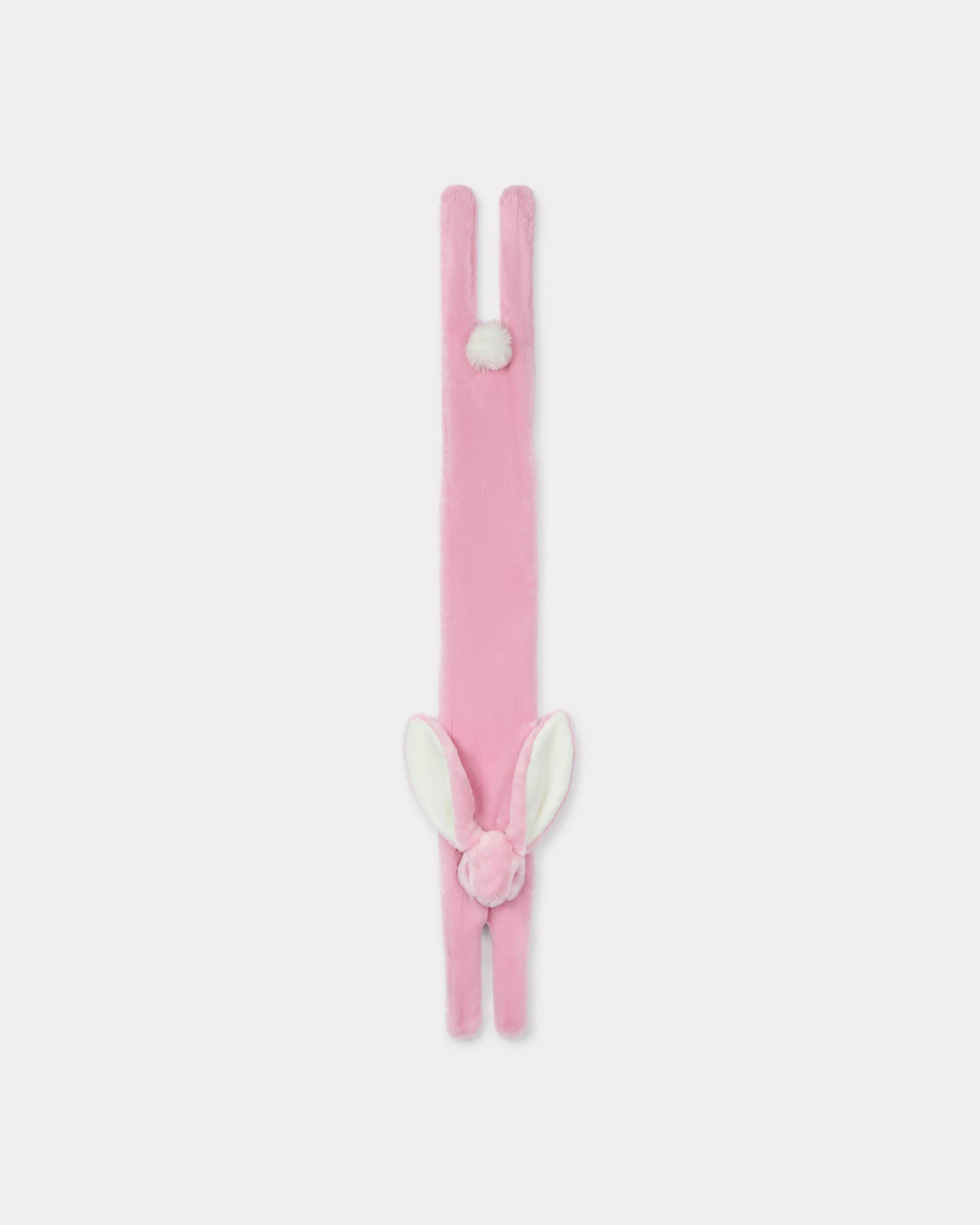 KENZO Bunny Scarf In Fake Fur, Flamingo Pink, Womens