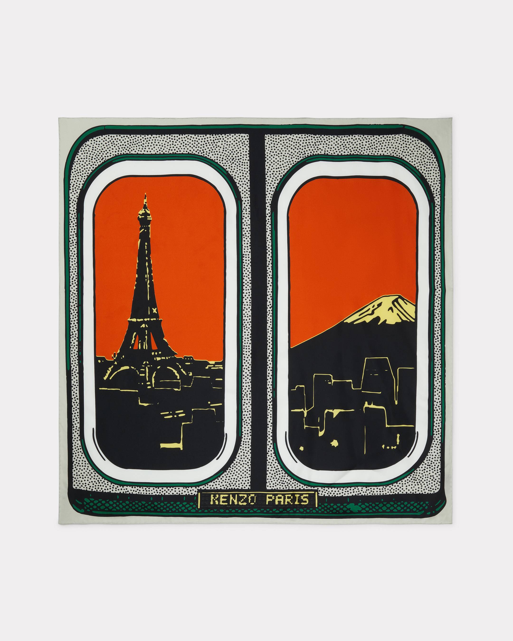 Foulard quadrato in seta 'KENZO City'