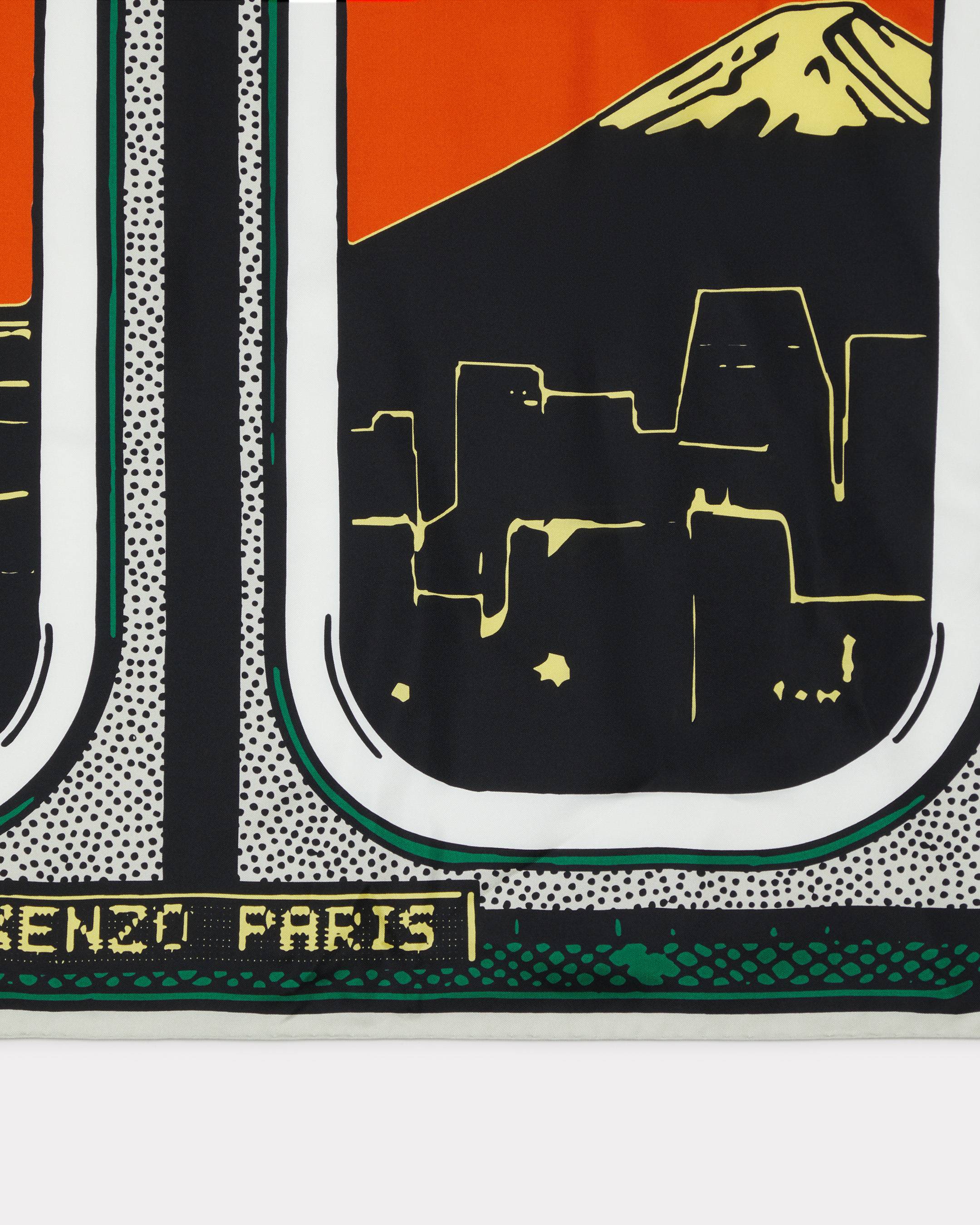 Foulard quadrato in seta 'KENZO City'