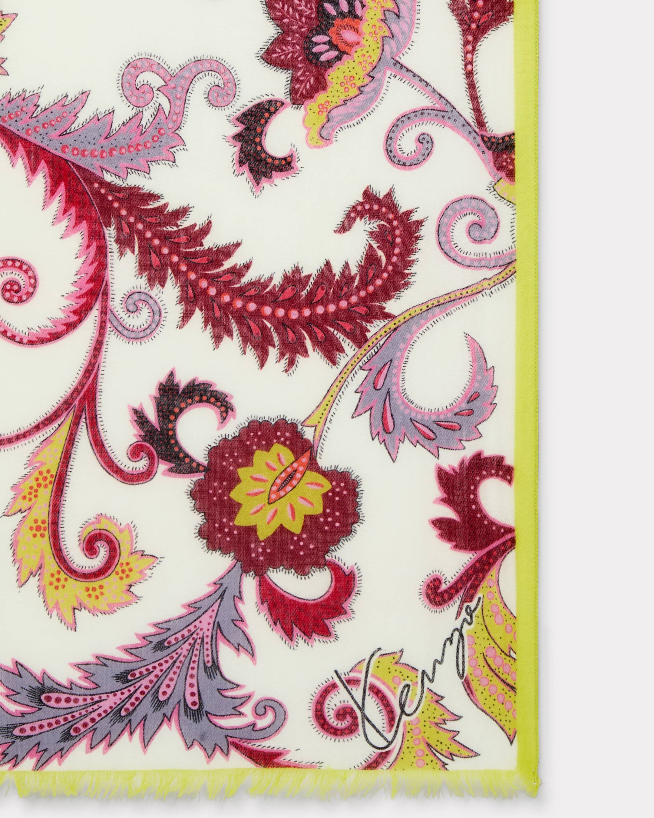 'KENZO Paisley' ライト ウール ストール