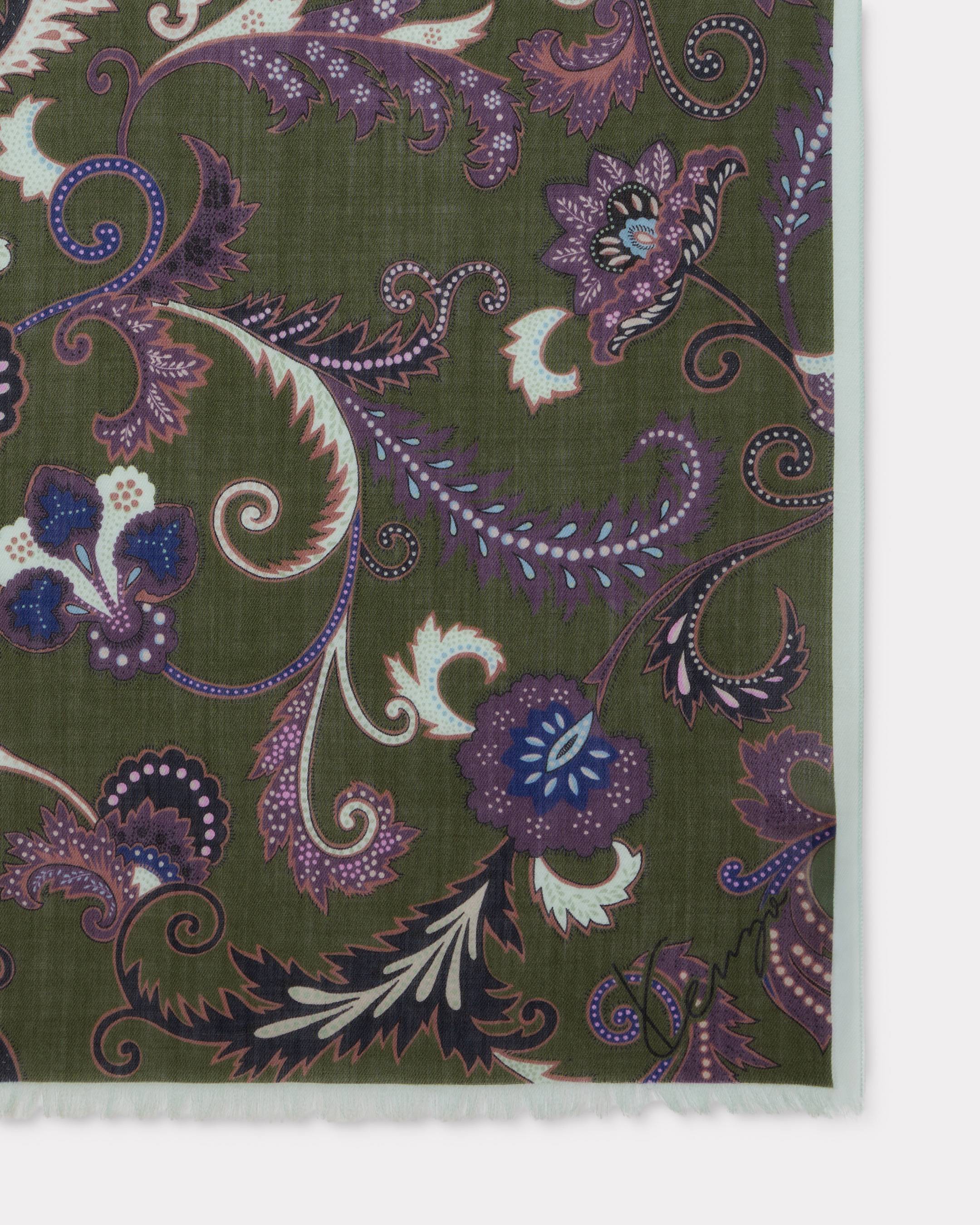 'KENZO Paisley' stole in light wool