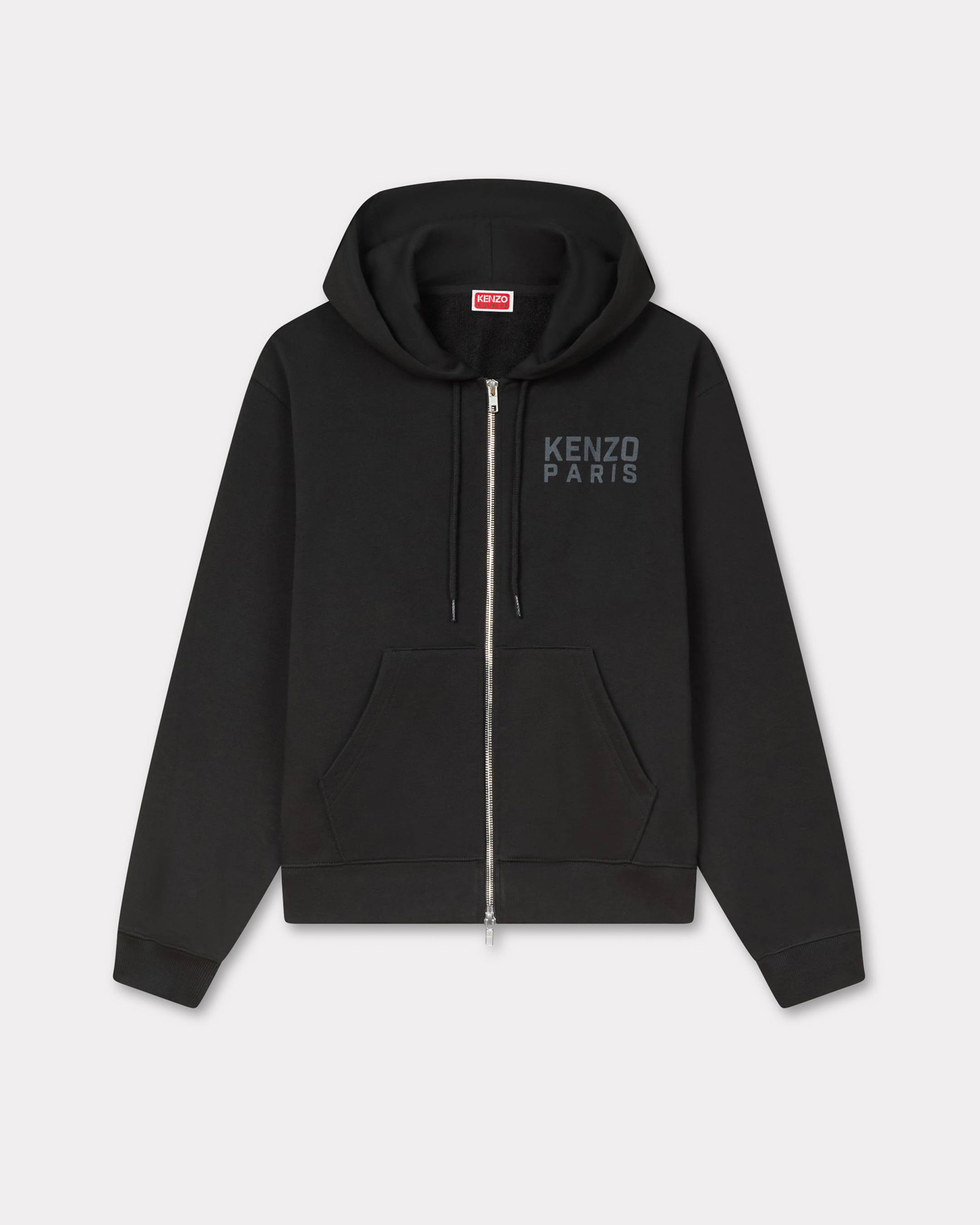 Sweatshirt à capuche zippé 'KENZO Happy Tiger' en coton