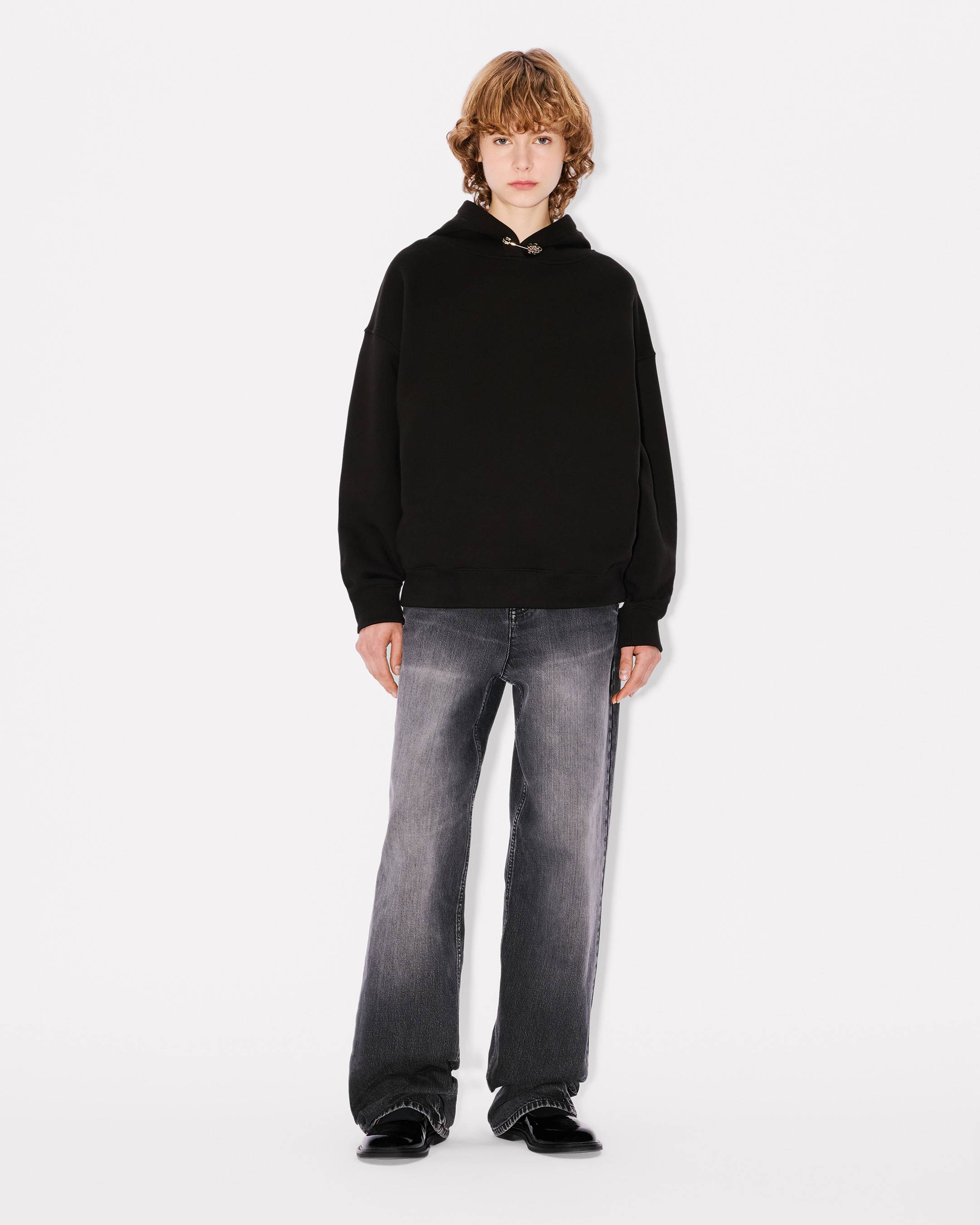 Sweatshirt à capuche oversize à pin 'Boke Flower' en coton