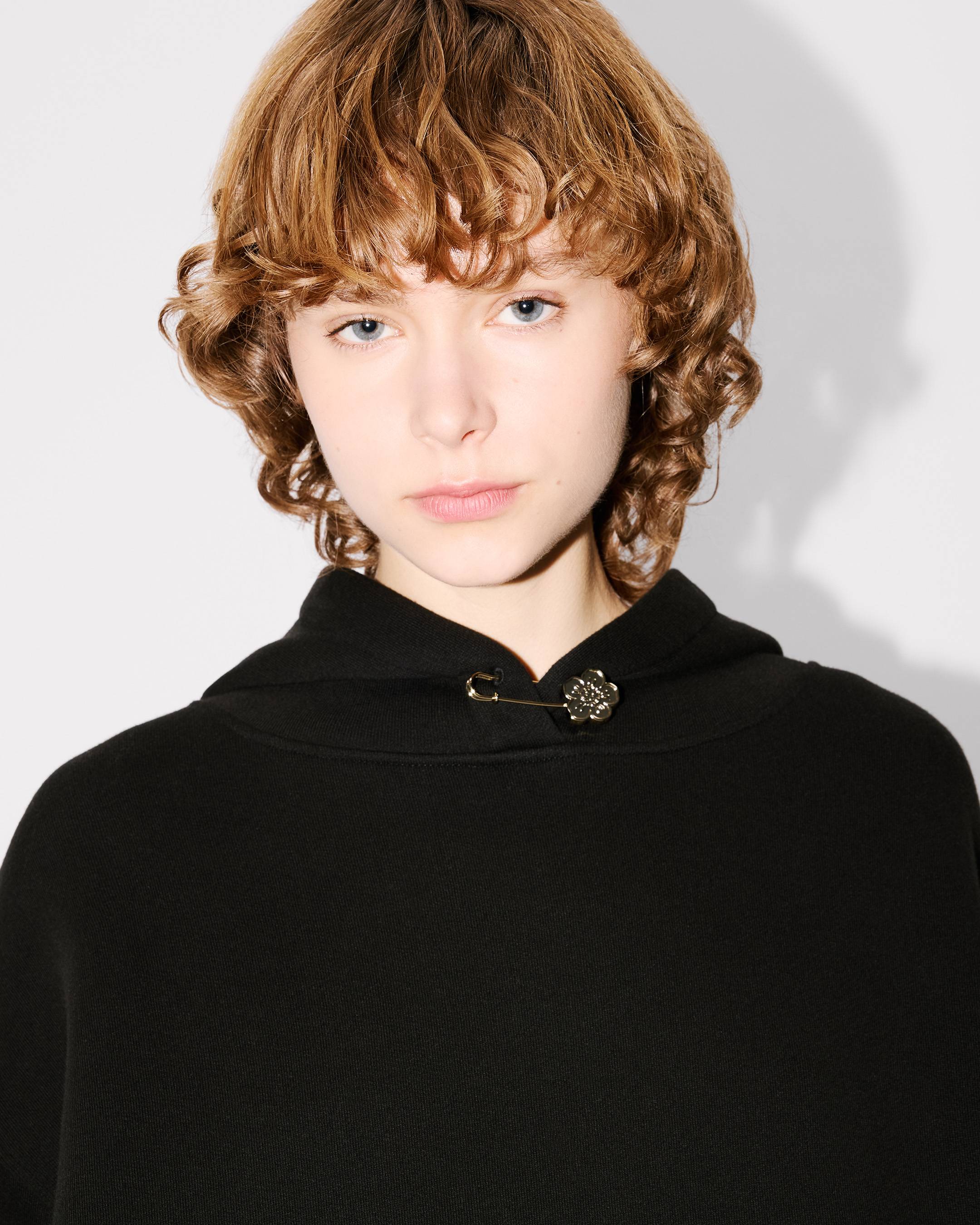 Sweatshirt à capuche oversize à pin 'Boke Flower' en coton