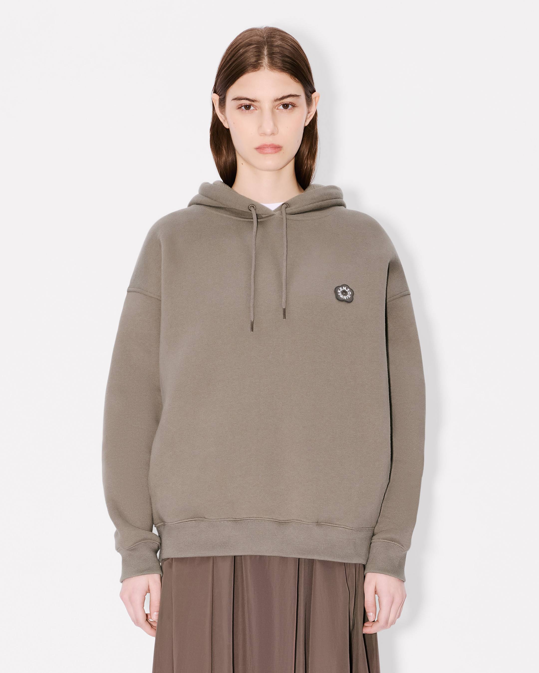Boke Flower 2.0' embroidered oversized hoodie in cotton