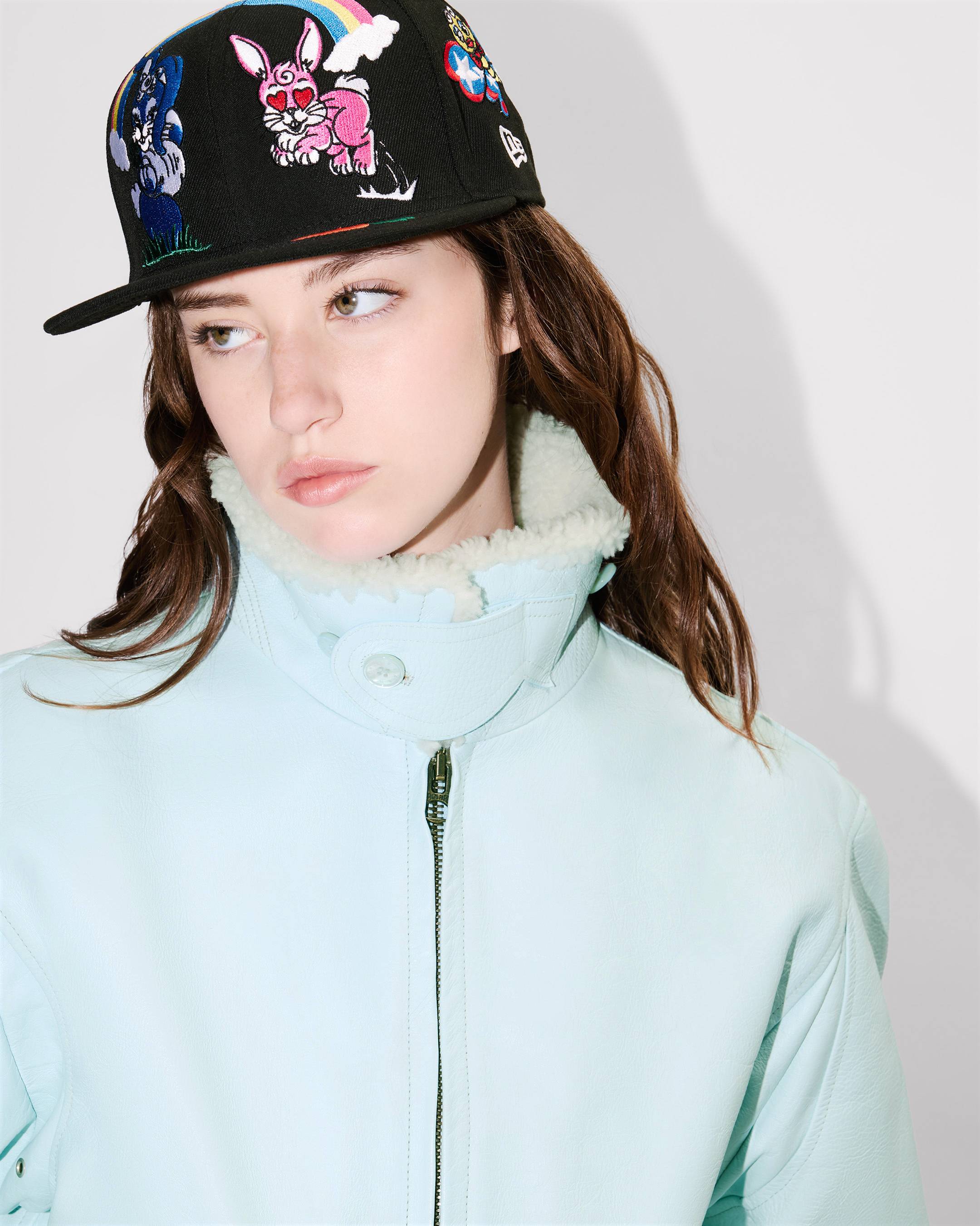 Aviator jacket in leather