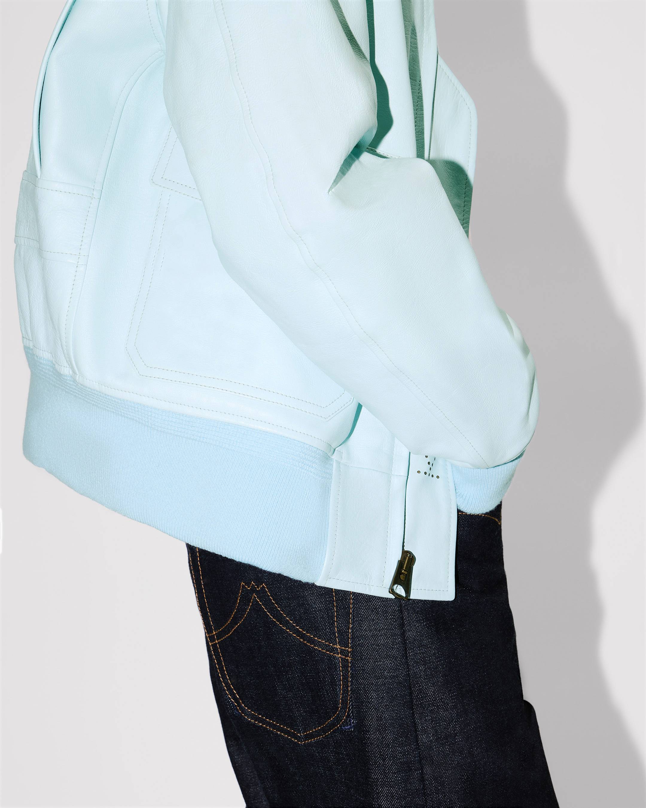 Aviator jacket leather