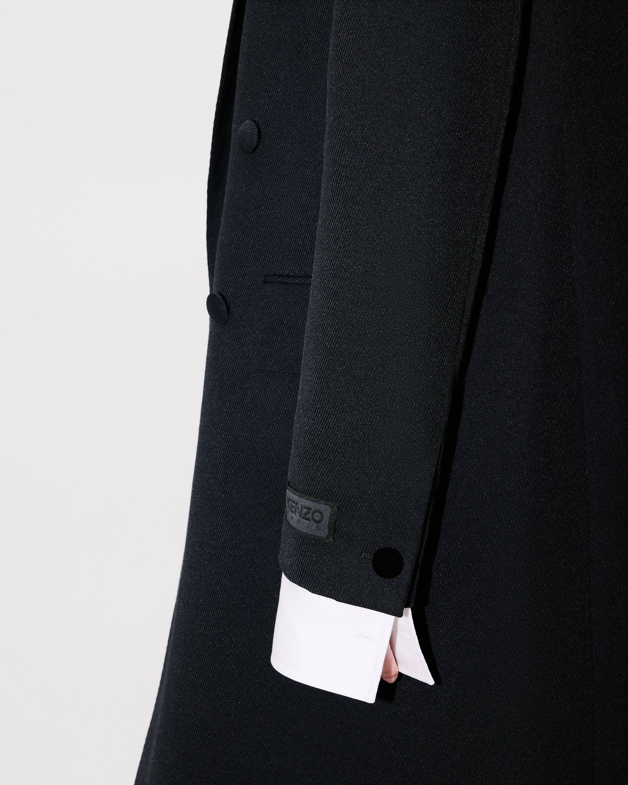 Long tailoring coat in virgin wool