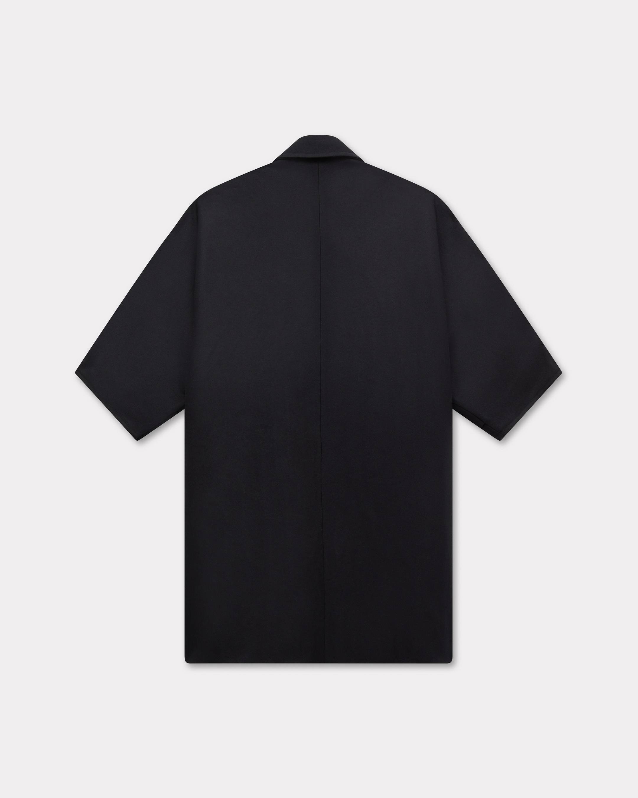 Oversized kimono coat in virgin wool