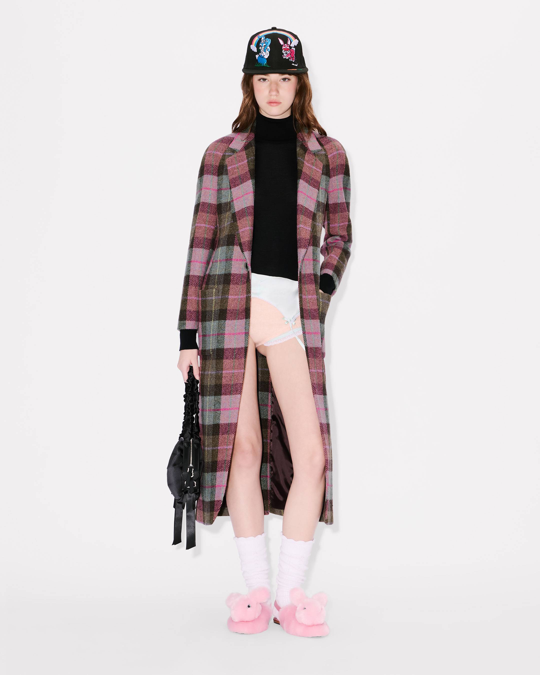 Long tailored jacket in Harris tweed