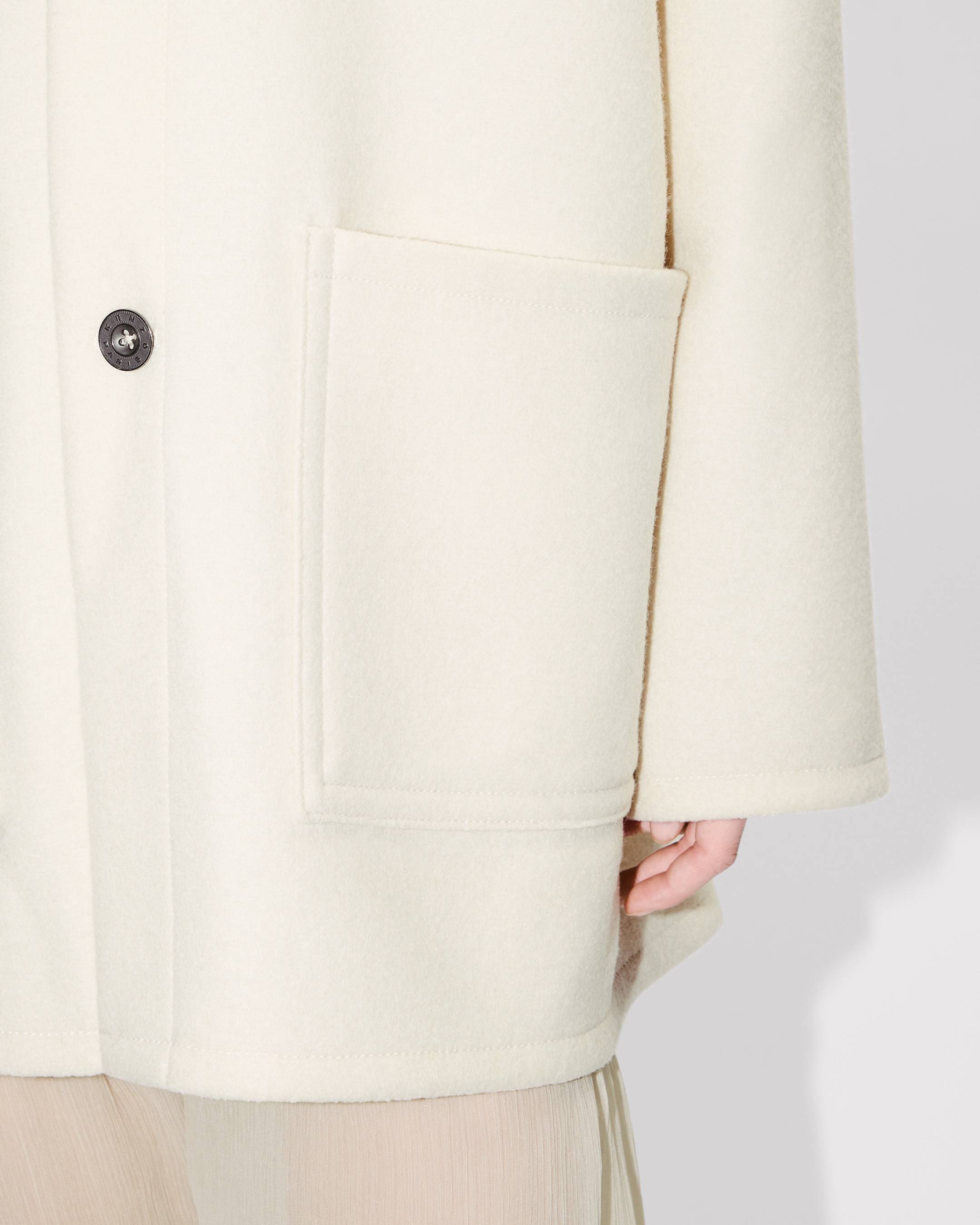 Officer coat in virgin wool