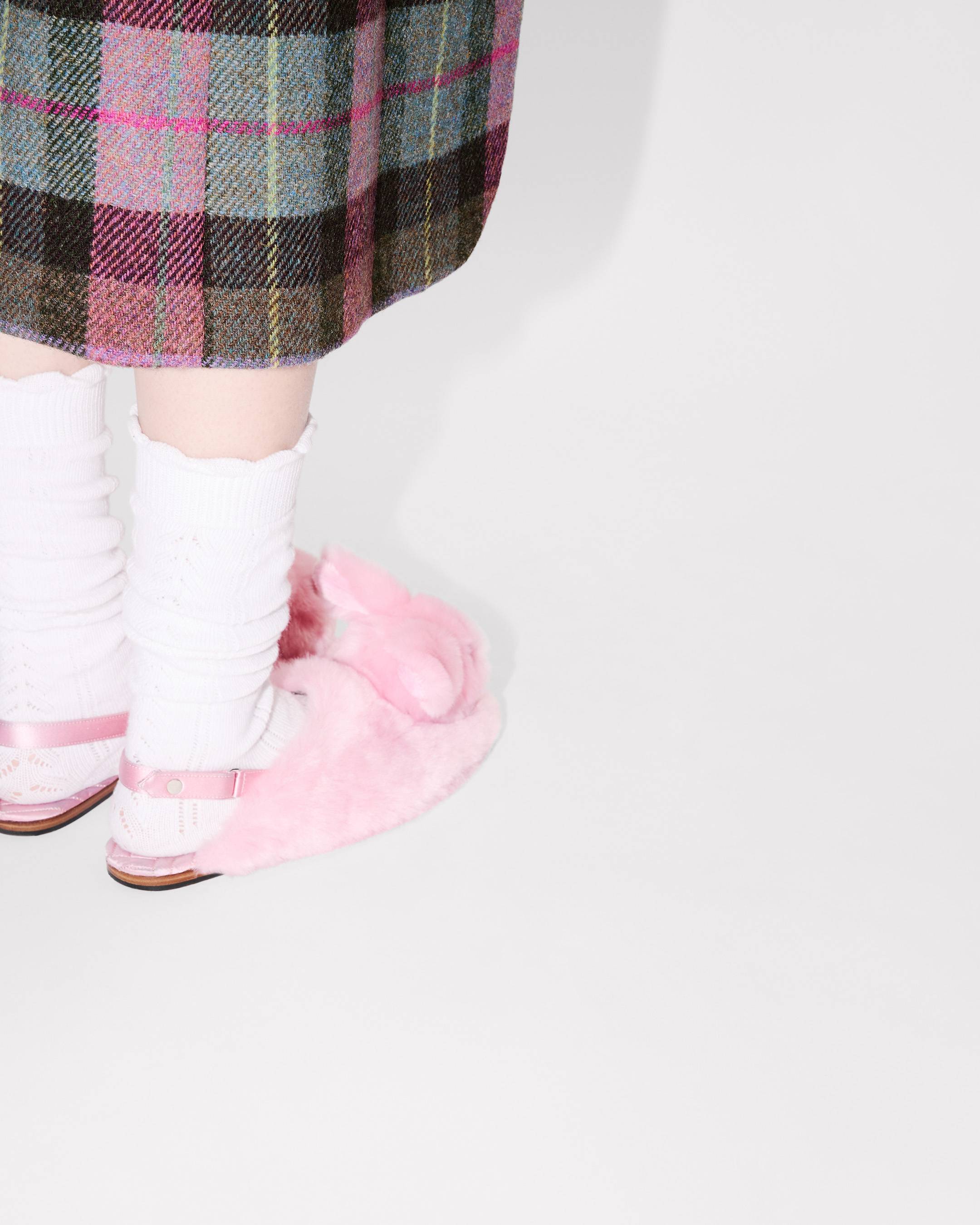 'Kenzo-Kali' mules in fake fur