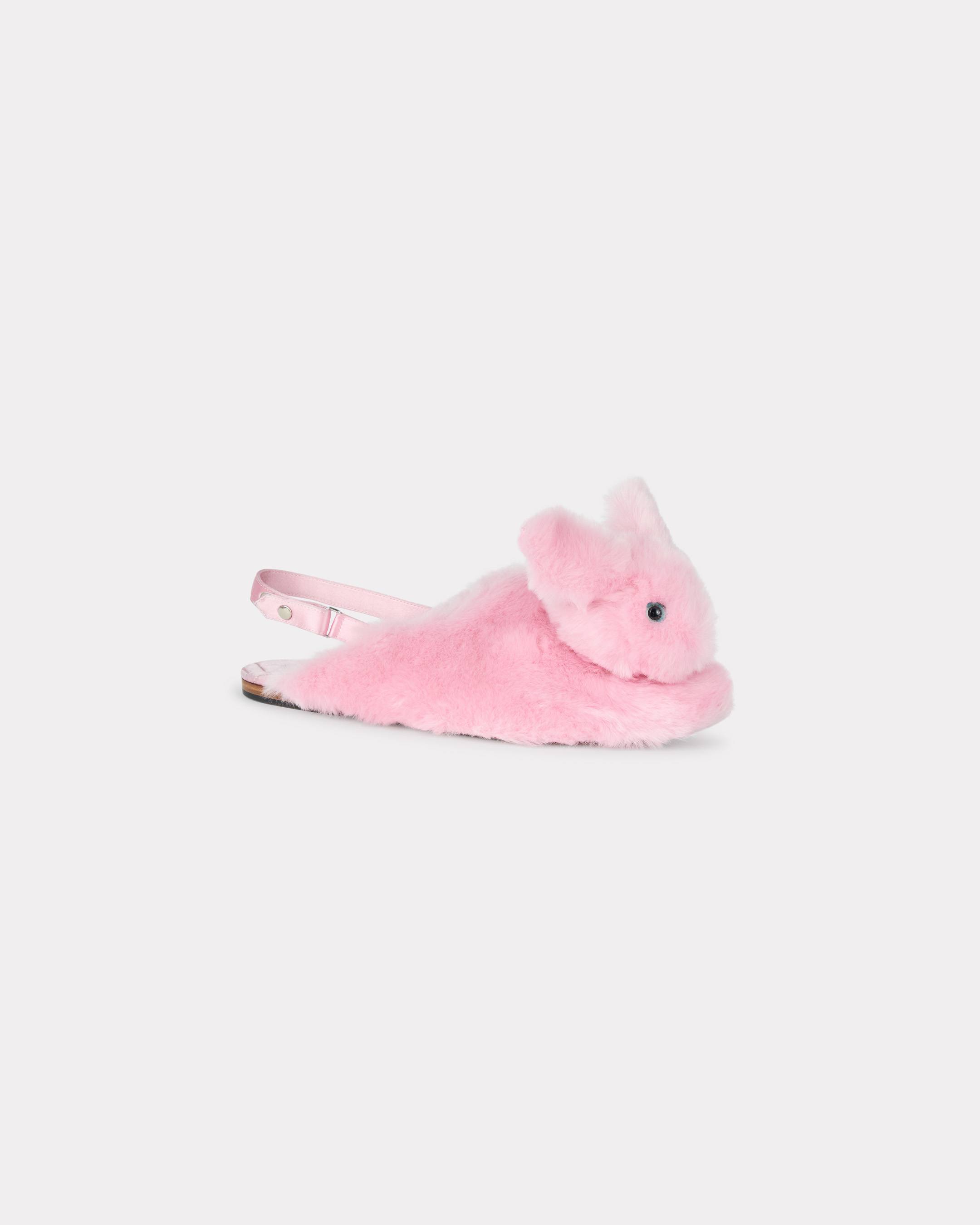 KENZO 'Kenzo-k@Li' Mules In Fake Fur, Flamingo Pink, Womens , 38