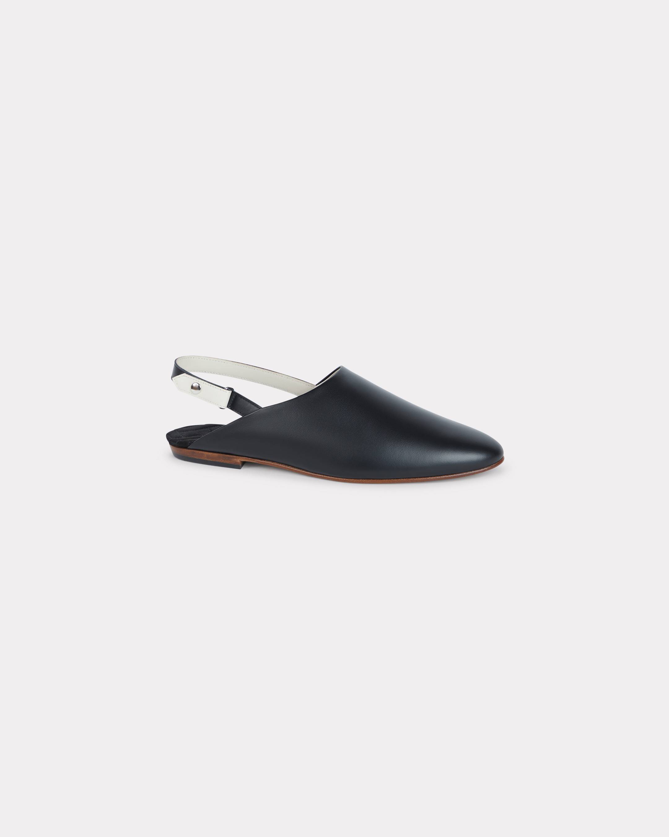 KENZO 'Kenzo-kali' Mules In Nappa Leather Black - Womens Size 35