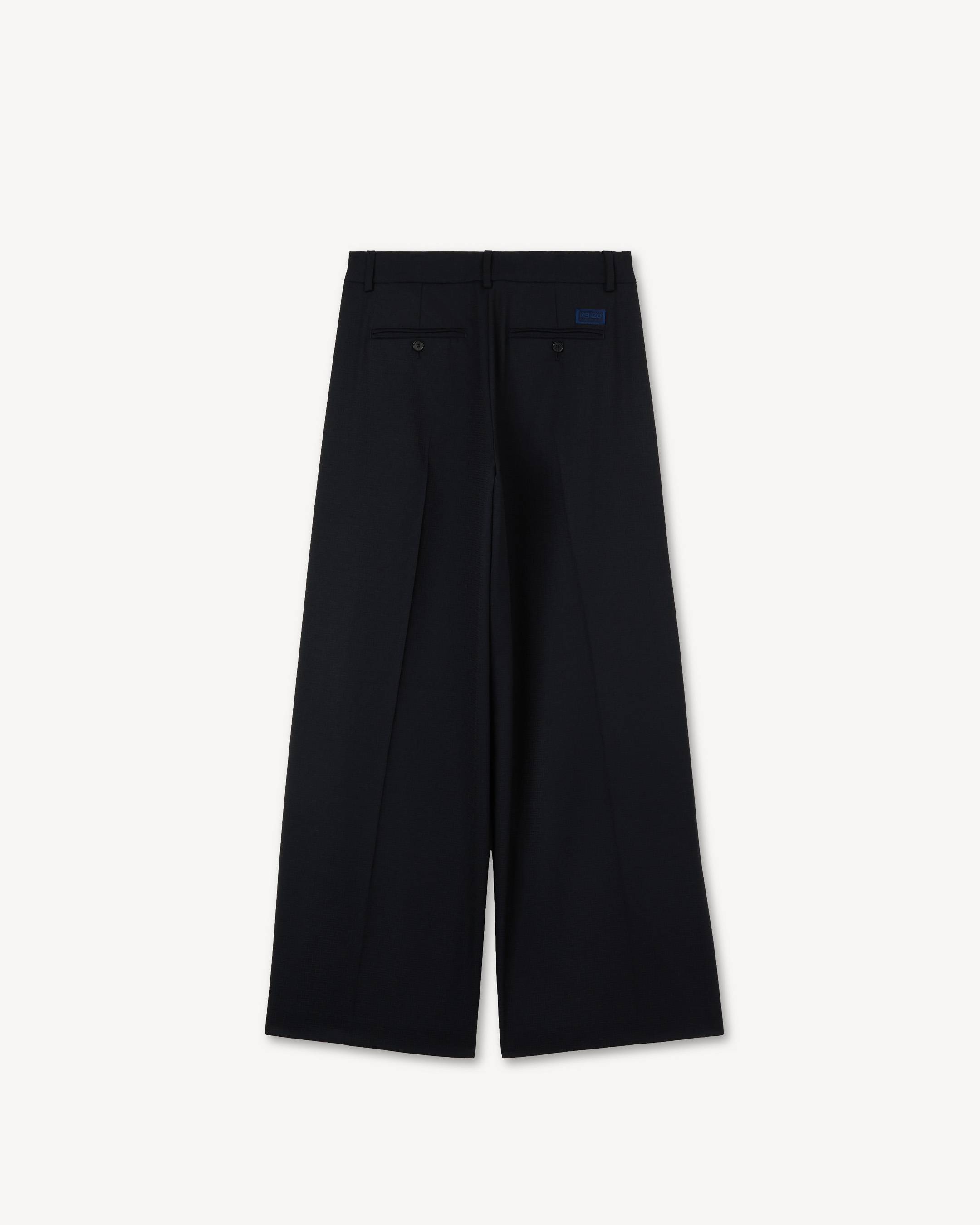 Wide leg pants in virgin wool