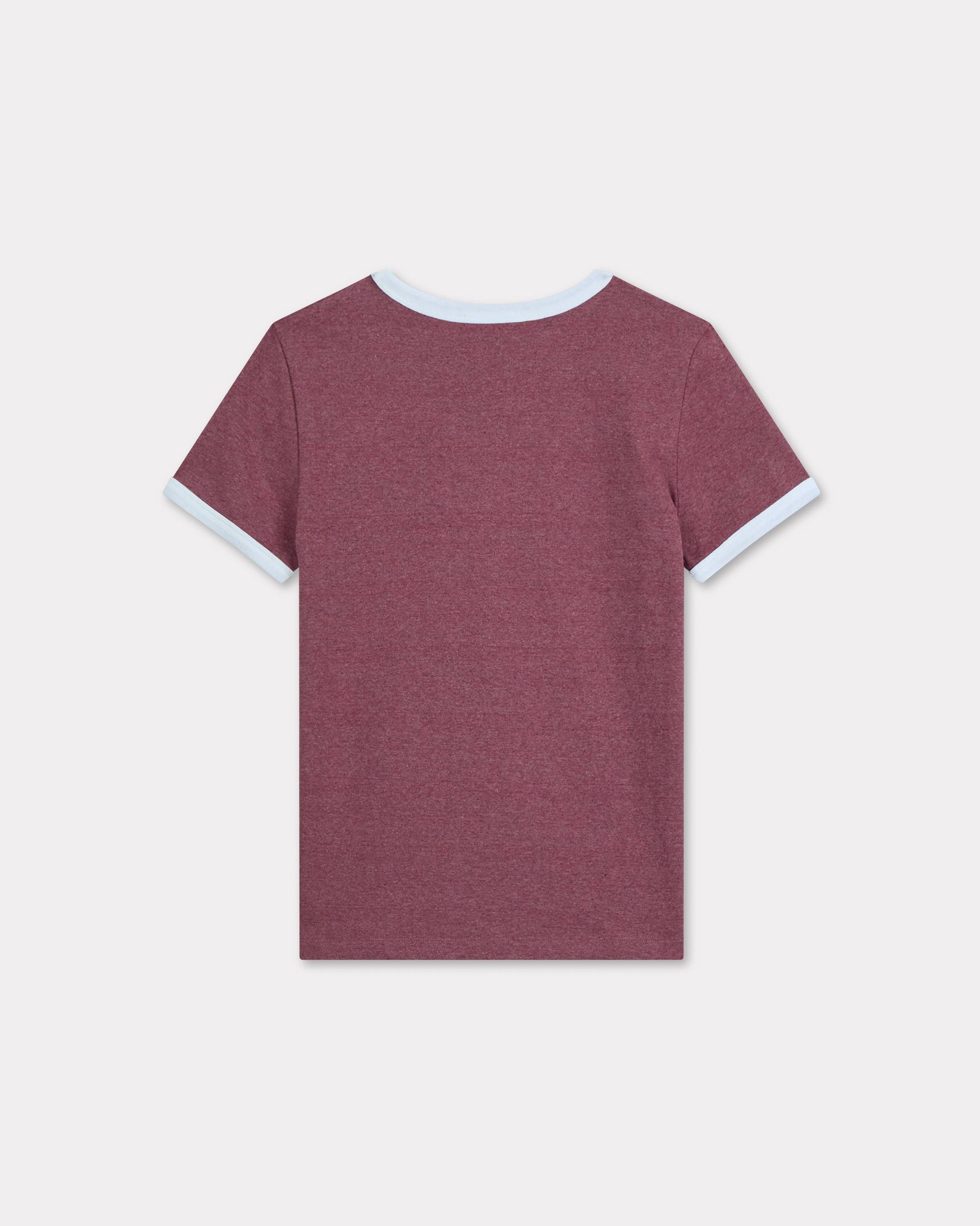 'Boke Flower 2.0' besticktes Slim-T-Shirt. aus Baumwolle