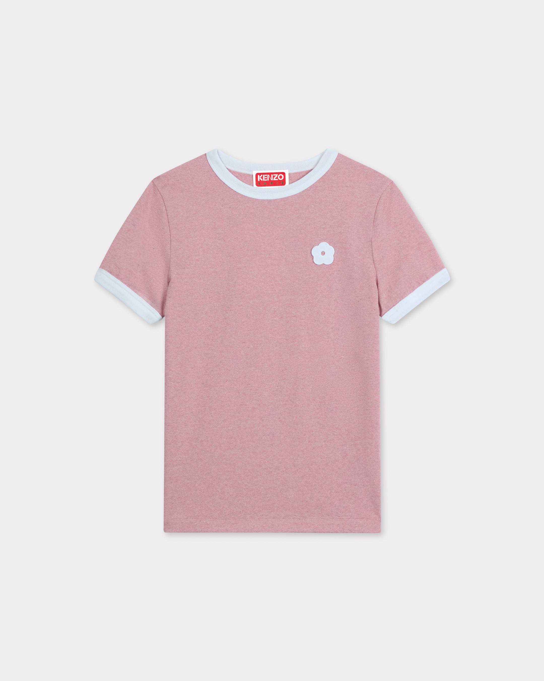 'Boke Flower 2.0' besticktes Slim-T-Shirt. aus Baumwolle