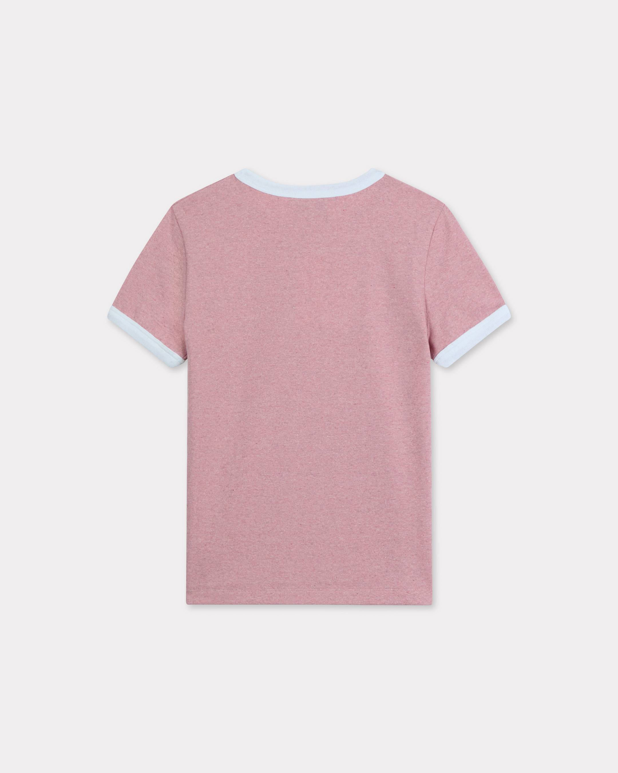 'Boke Flower 2.0' besticktes Slim-T-Shirt. aus Baumwolle