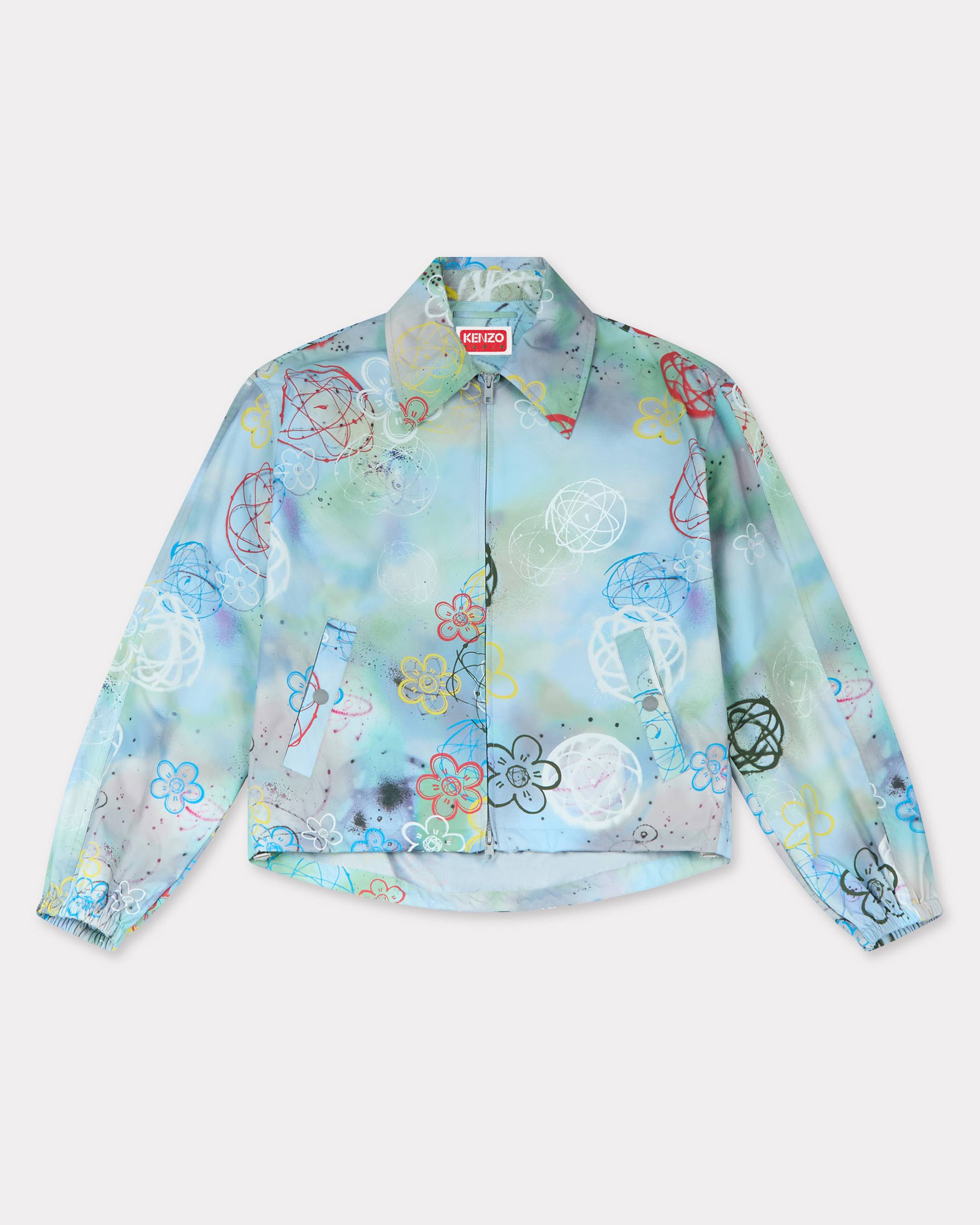 KENZO 'Kenzo x Futura 2000' Windbreaker Light Blue Womens - Size S