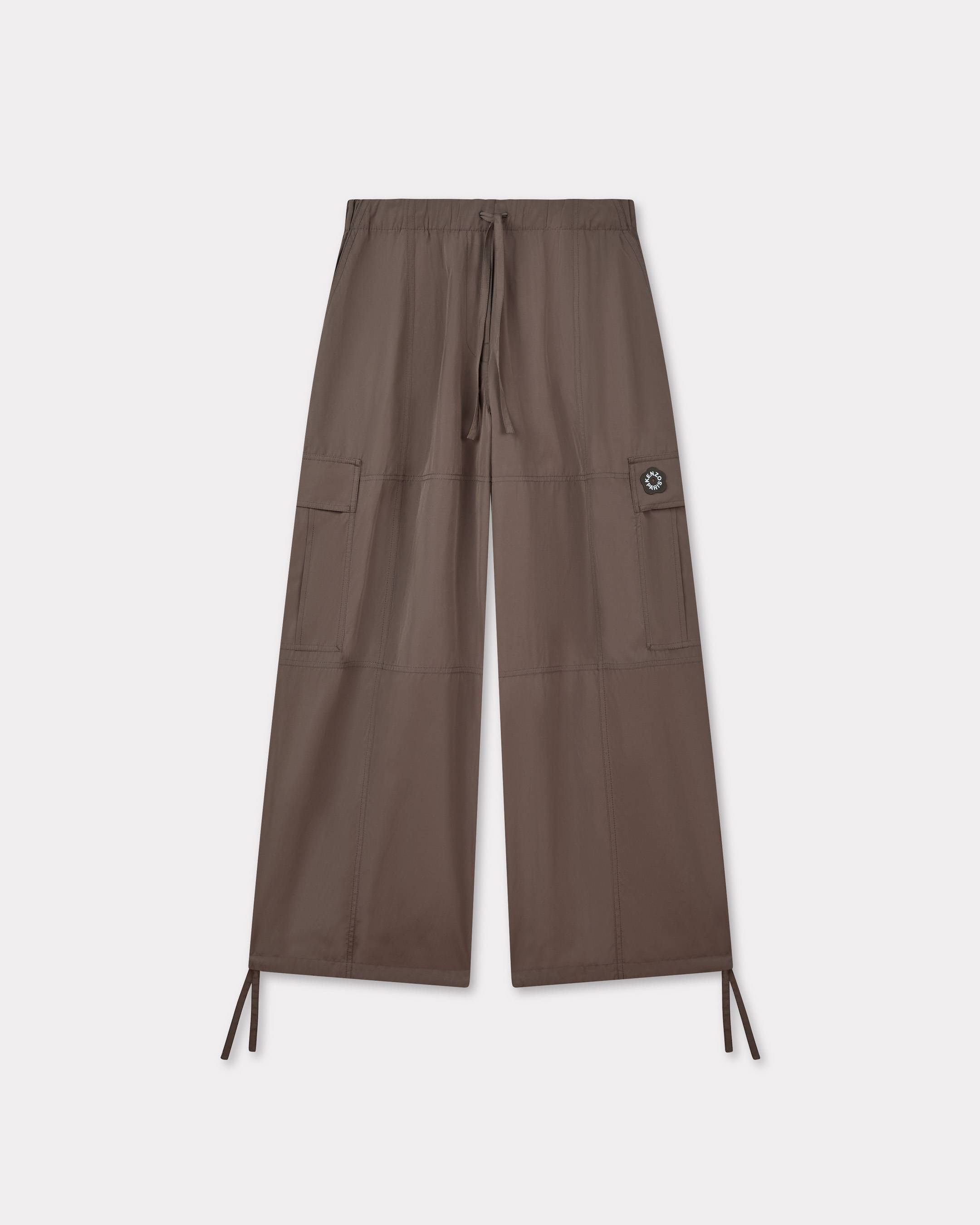 KENZO 'Boke Flower 2.0' Cargo Pants In Technical Cotton Taupe Womens - Size M
