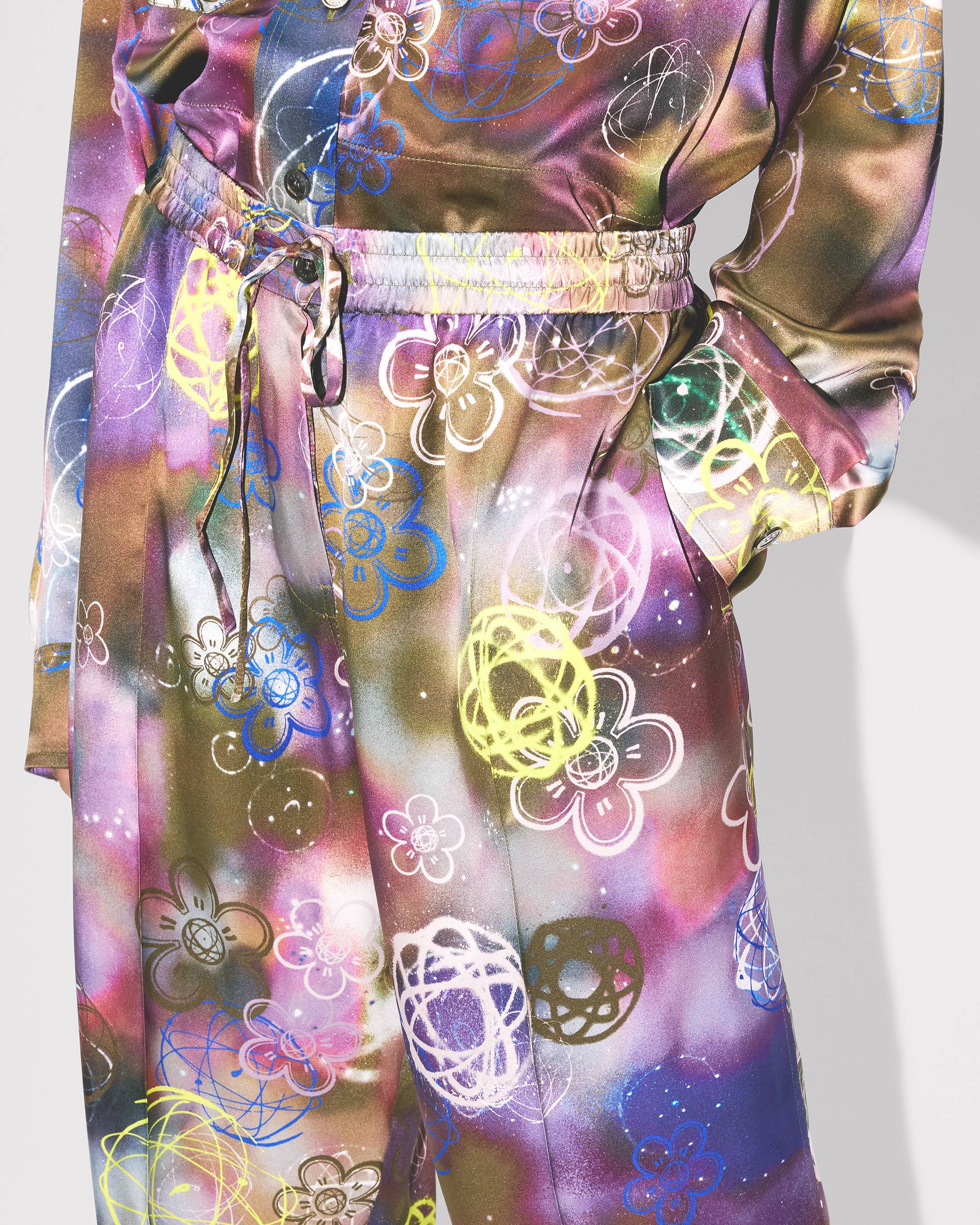 'Kenzo x Futura 2000' pants in silk