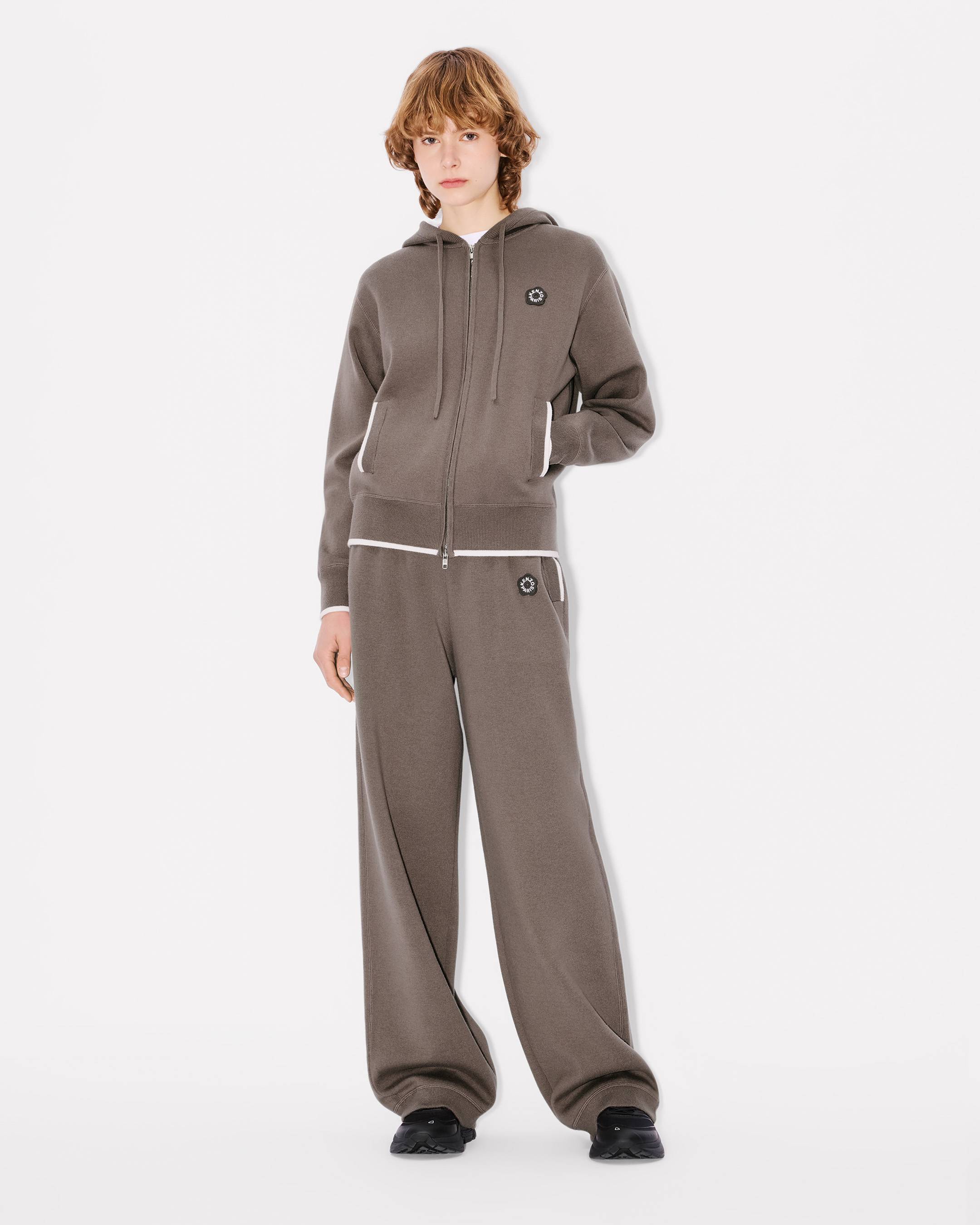 'Boke Flower 2.0' embroidered pants in wool and cotton