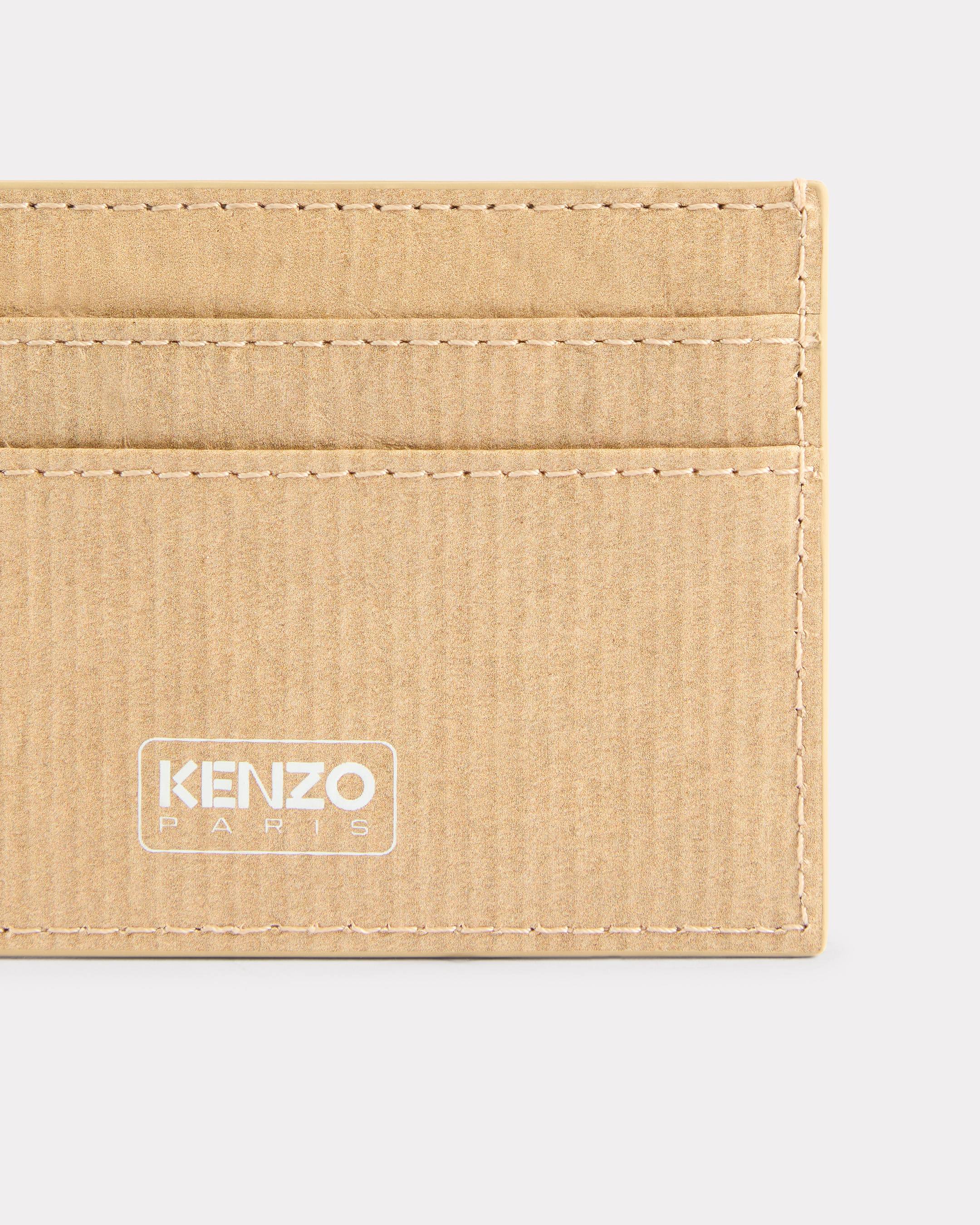 'KENZO Paper' card holder in leather