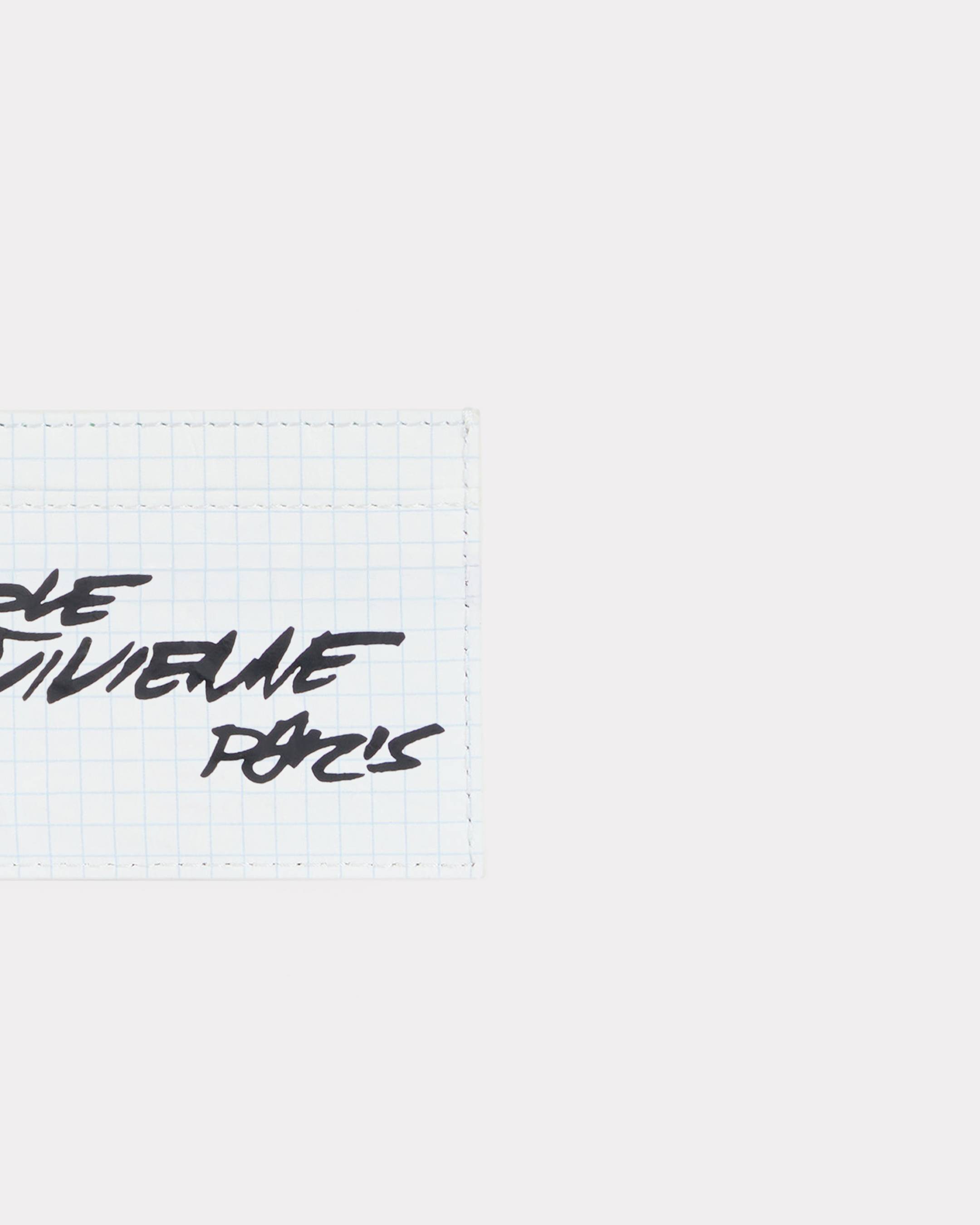 'Kenzo x Futura 2000' card holder 'Kenzo Paper' in leather