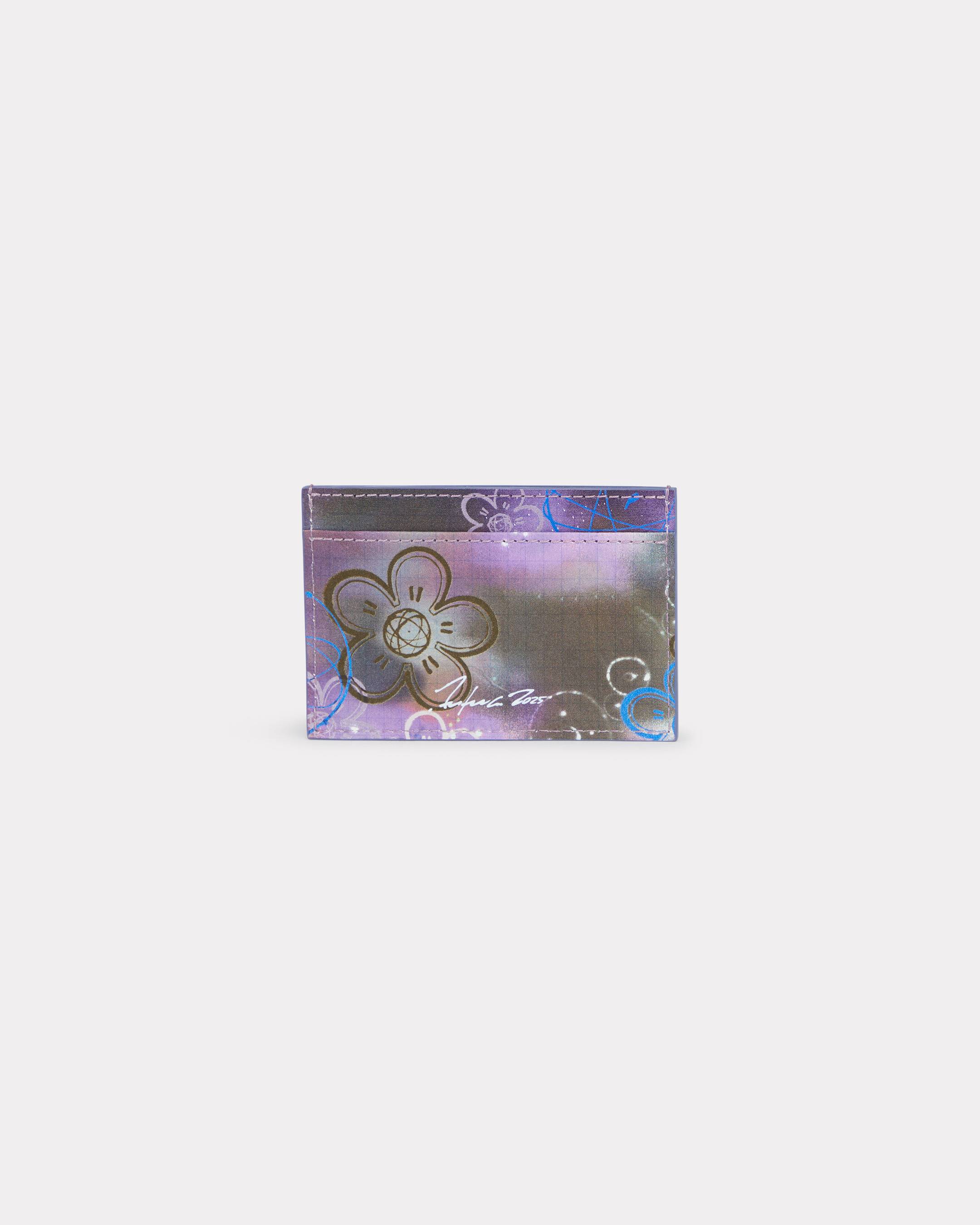 'Kenzo x Futura 2000' card holder 'Kenzo Paper' in leather