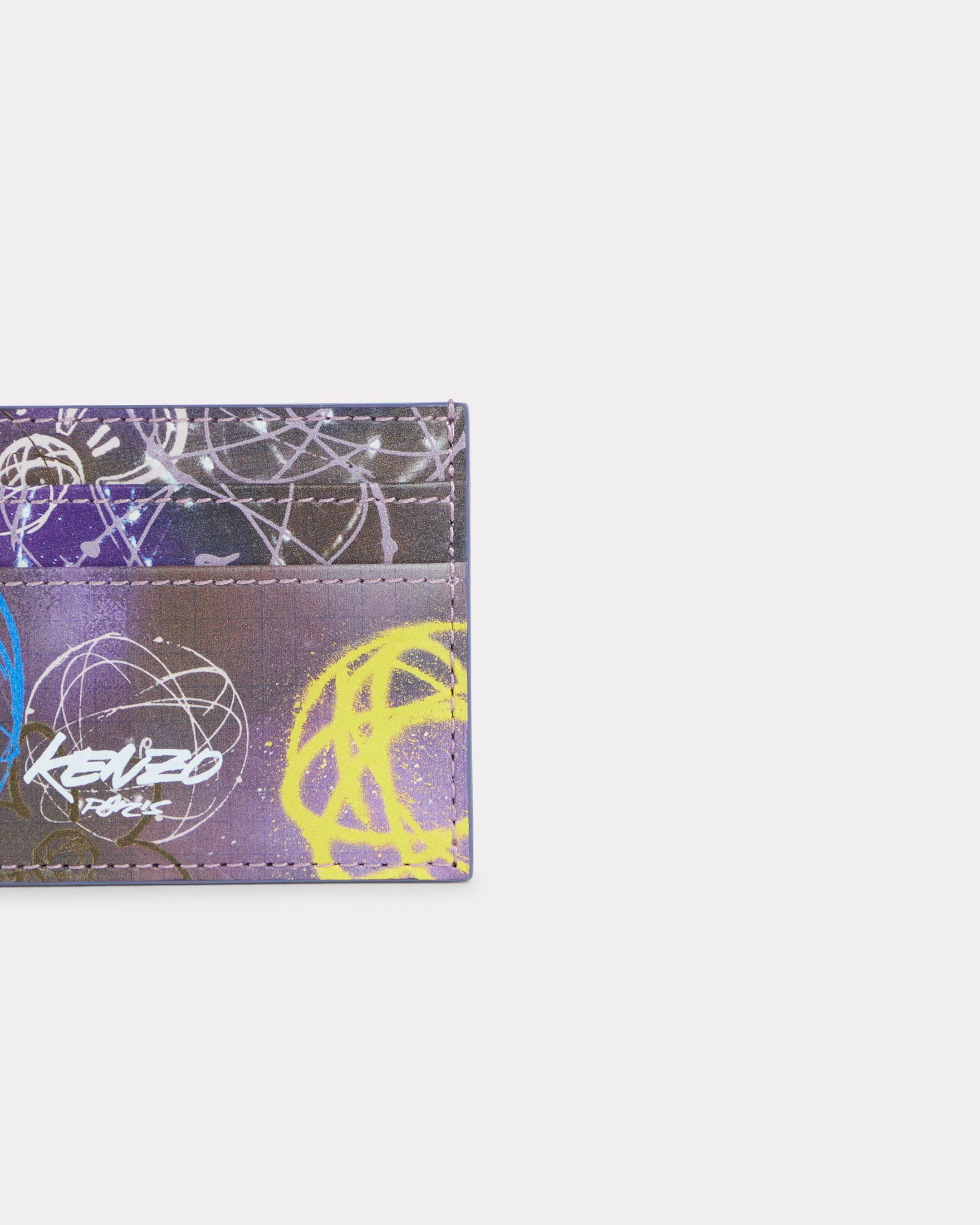 'Kenzo x Futura 2000' card holder 'Kenzo Paper' in leather