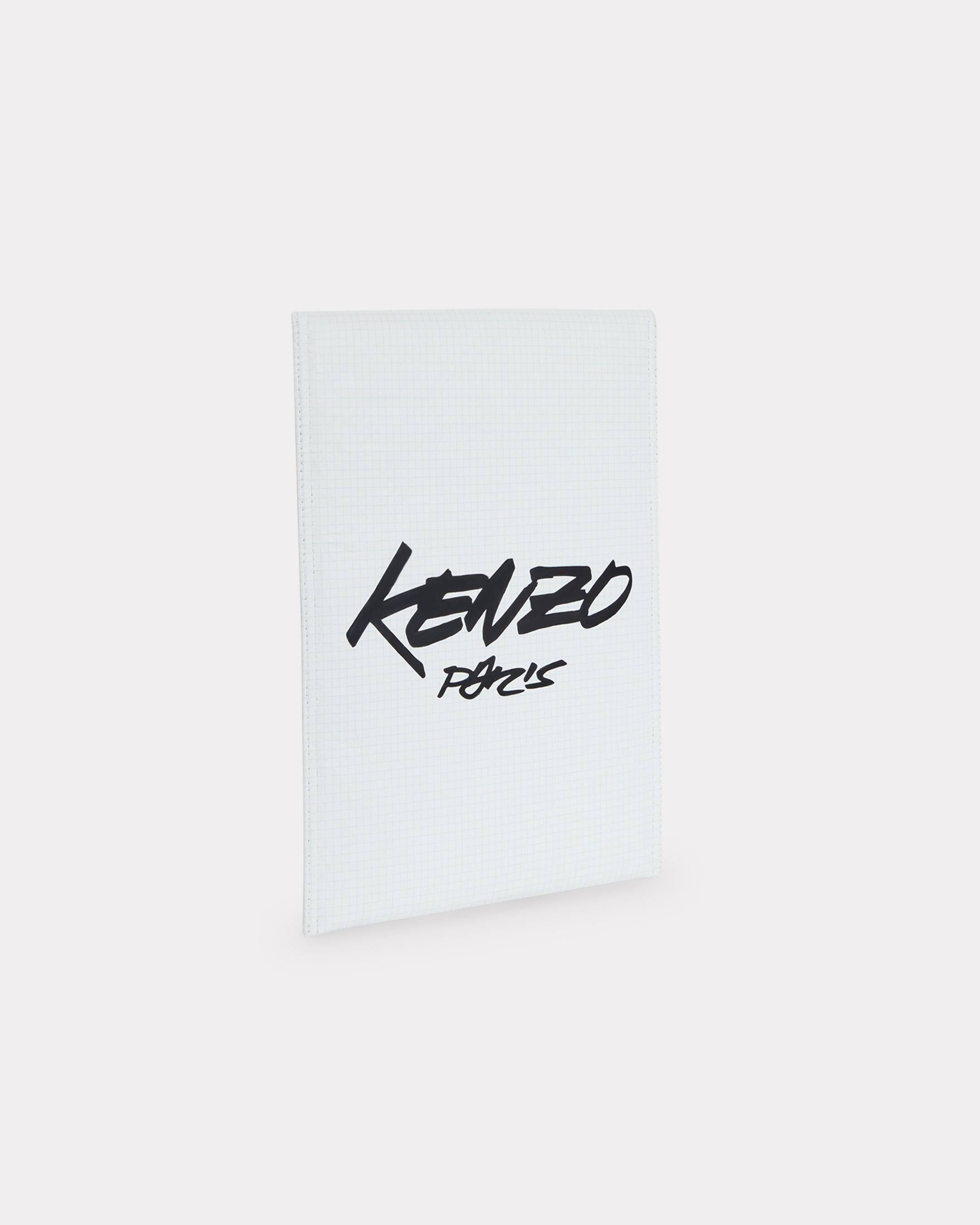 'Kenzo x Futura 2000' レザー 'Kenzo Paper' PC ケース