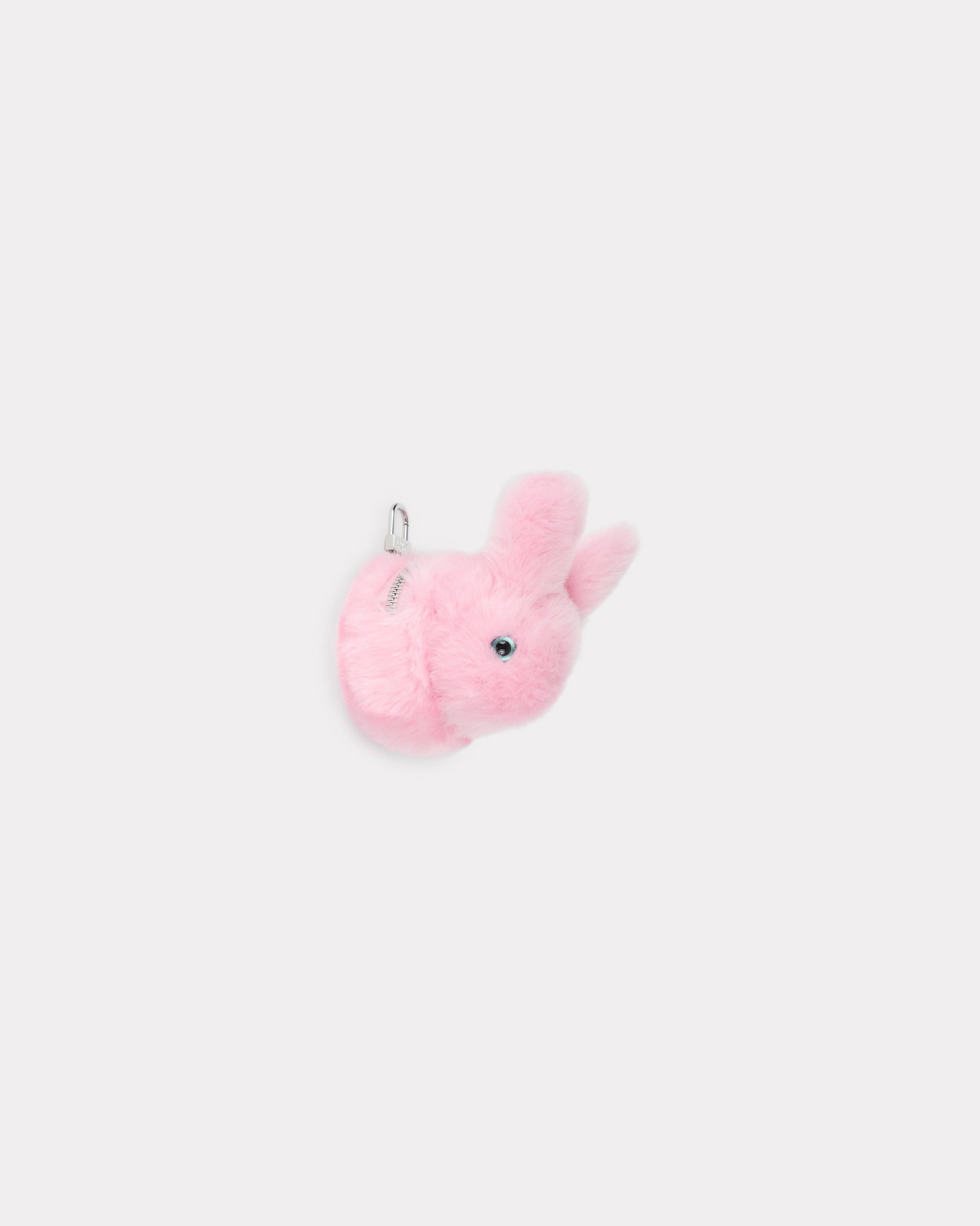 KENZO Coin Purse In Plush, Woman, Flamingo Pink, Acrylic/polyester