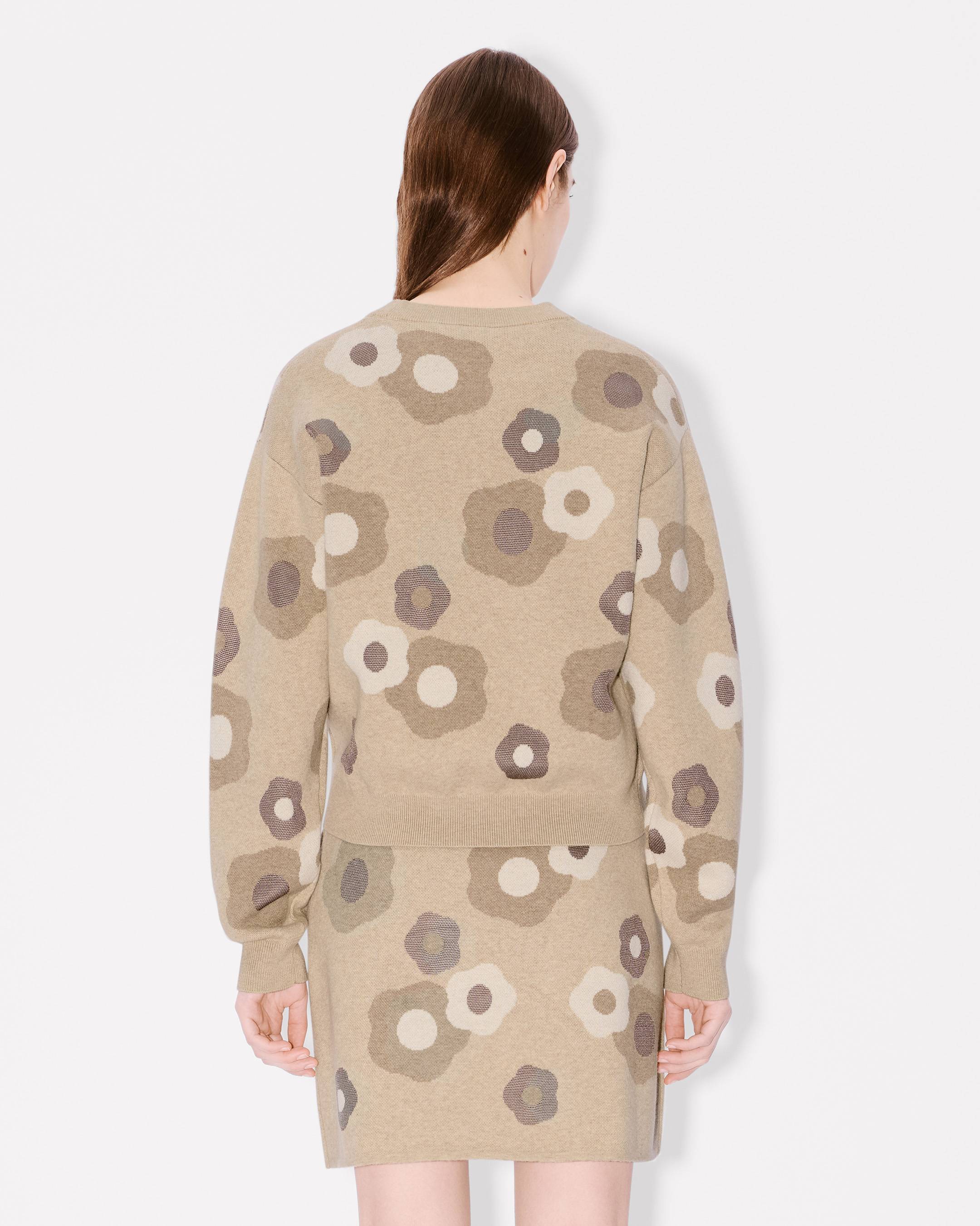 Pull brodé 'Hana Dots' en mélange de laine et coton