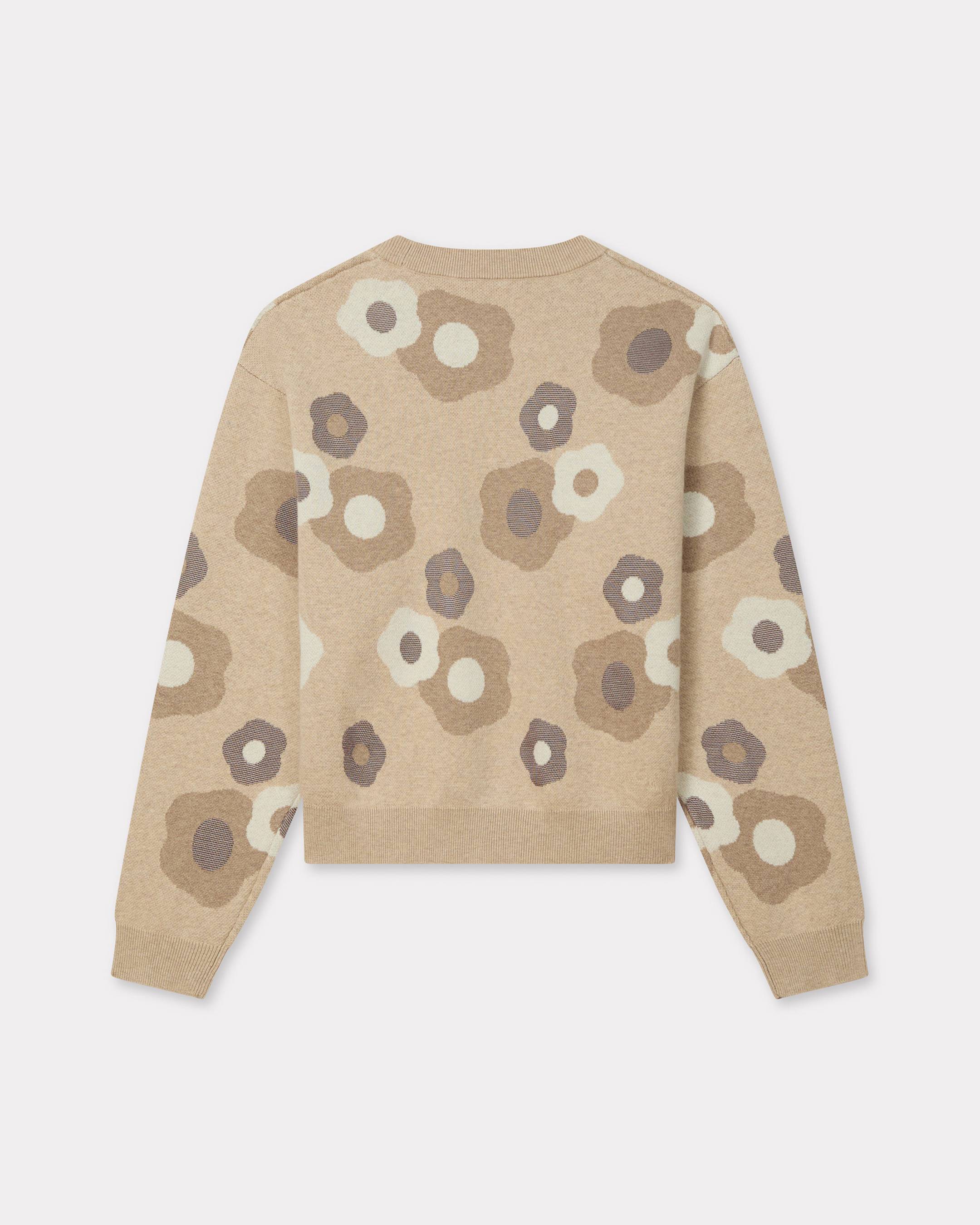 Pull brodé 'Hana Dots' en mélange de laine et coton