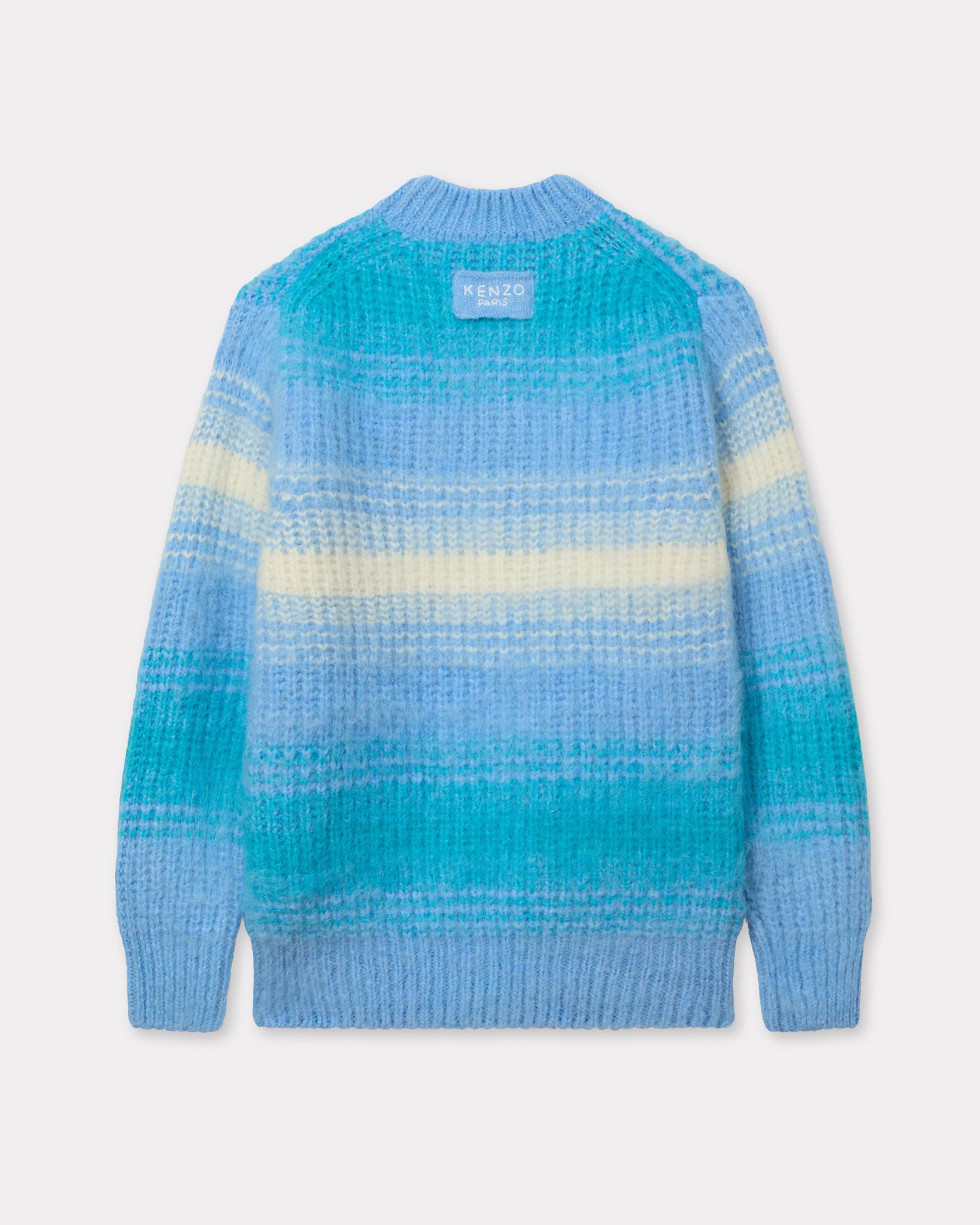 KENZO Speed Stripe' hairy knitted jumper in mixed alpaca