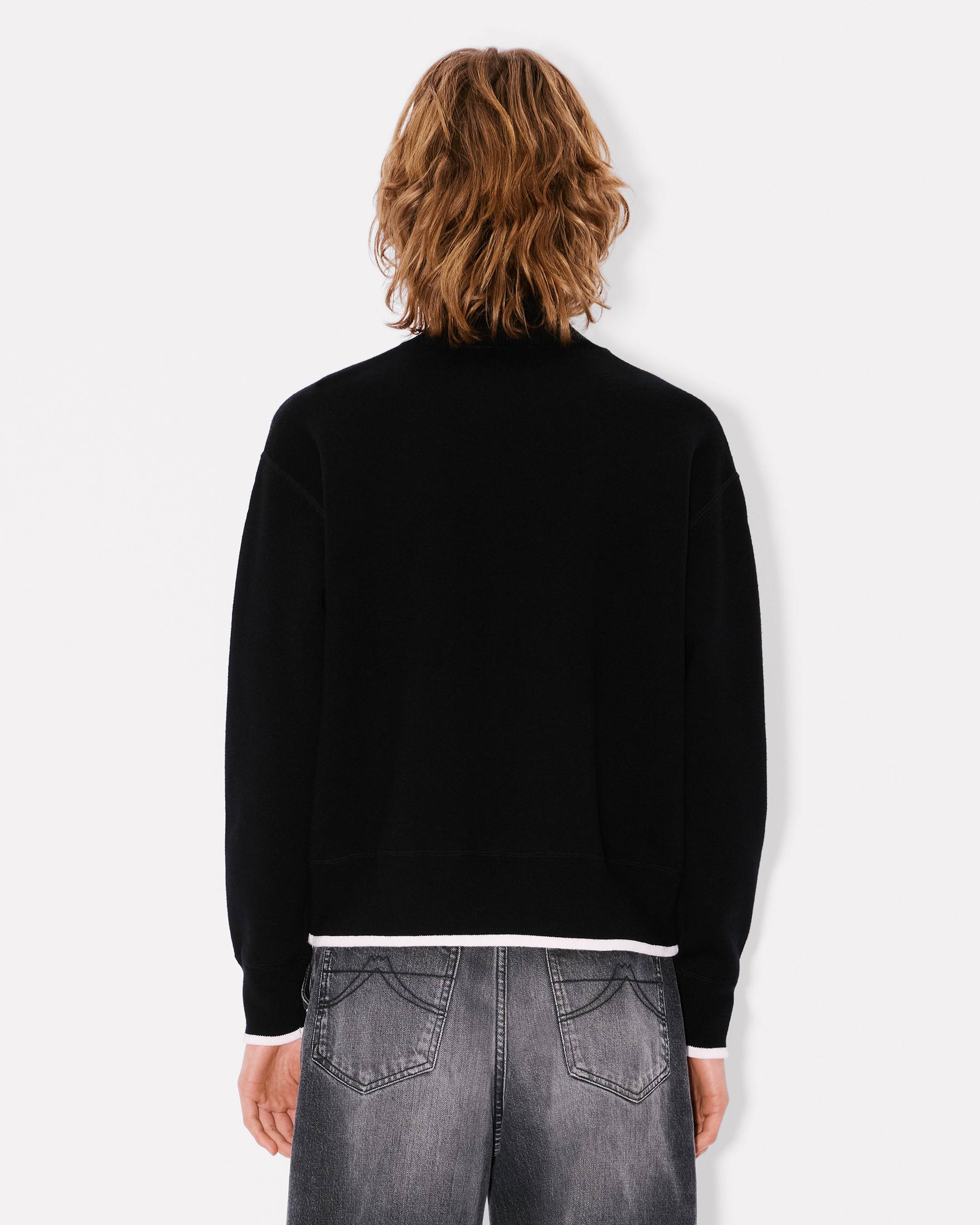 'Boke Flower 2.0' embroidered high neck jumper in cotton wool
