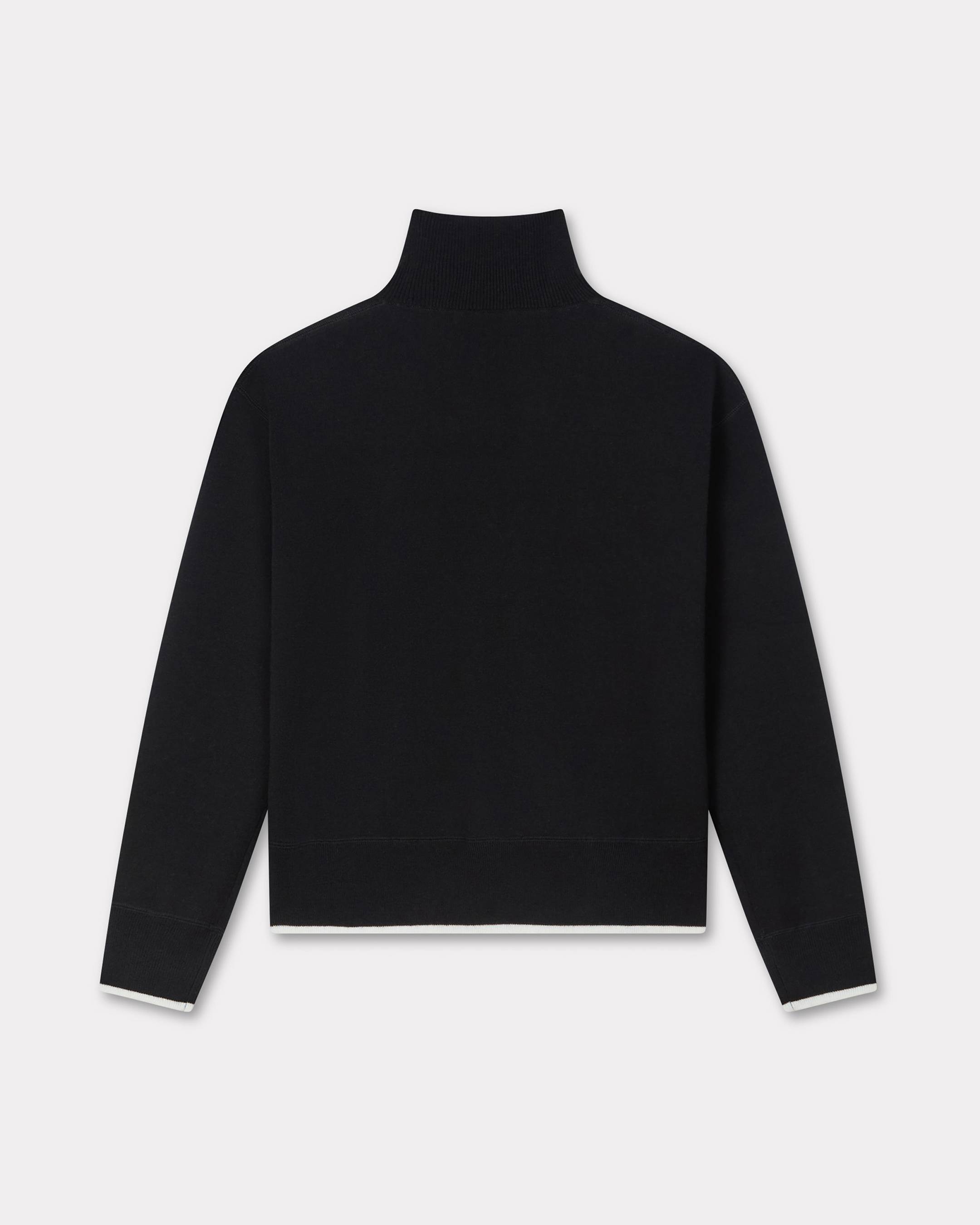 'Boke Flower 2.0' embroidered high neck jumper in cotton wool