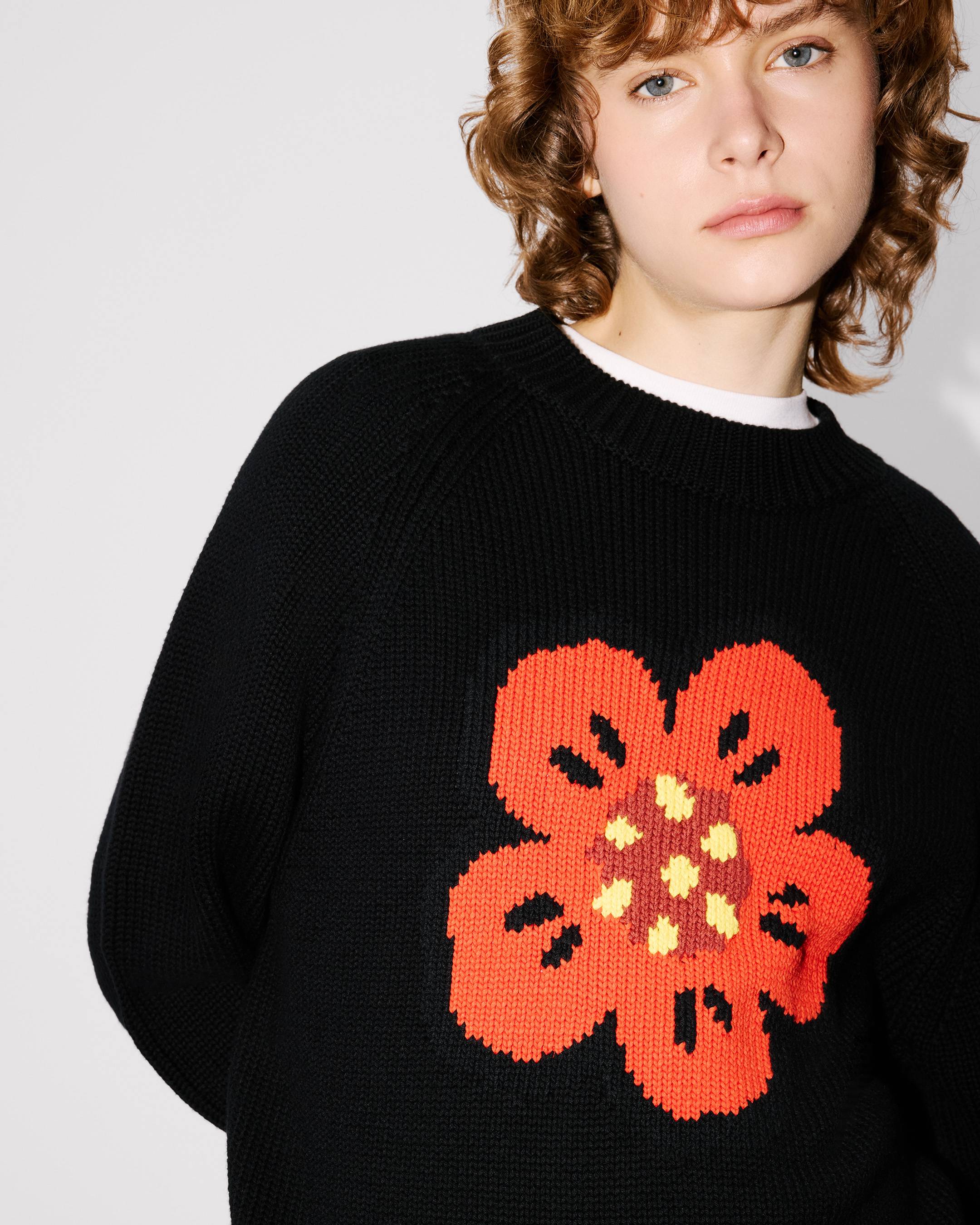 'Boke Flower' jumper in cotton wool